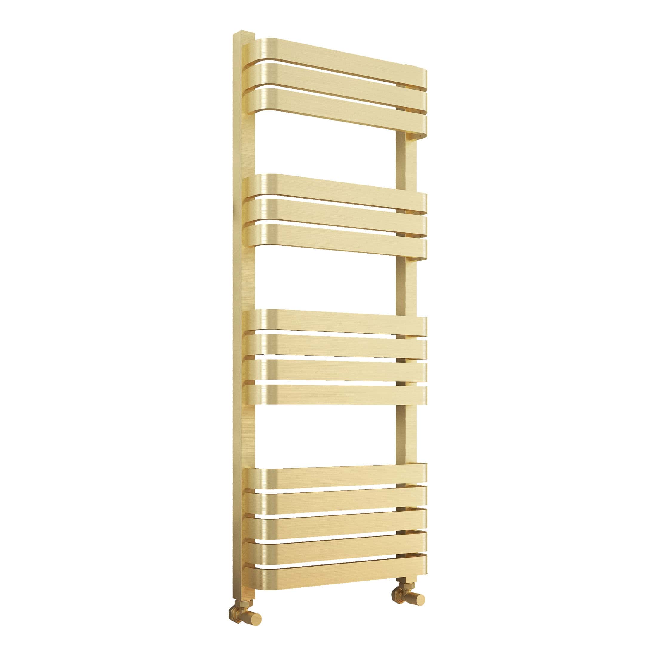 Radiator towel warmer in natural wood finish, ideal for modern bathrooms, providing both warmth and style for your bathroom accessories.