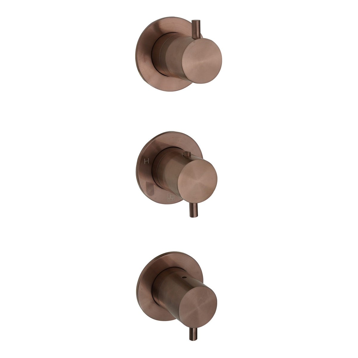 Brass bathroom mixer tap set with modern design, includes hot and cold water controls, ideal for contemporary bathroom renovation or renovation projects.