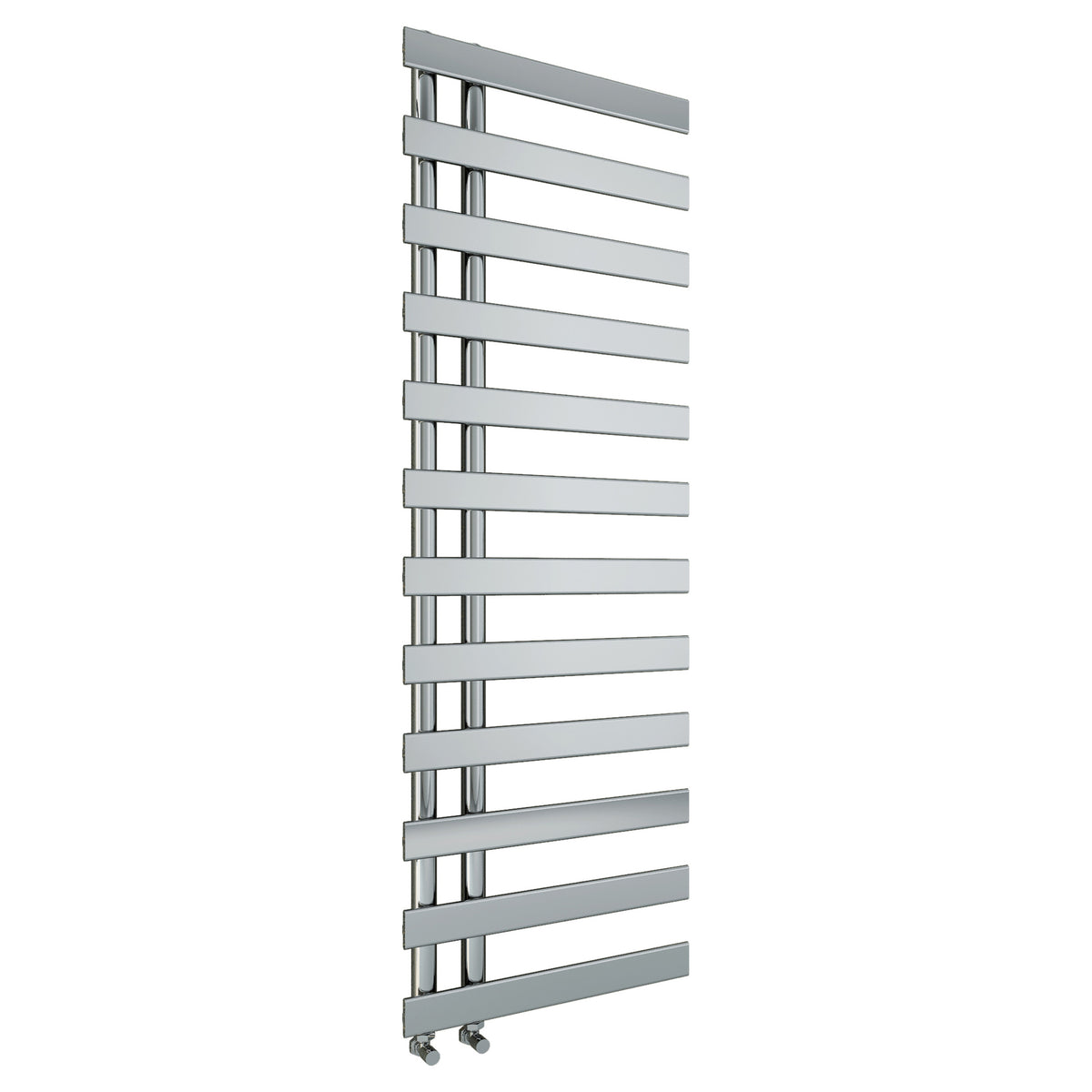 Tailored Milton Offset Designer Towel Radiator - Chrome, 1564mm X 500mm - view 2
