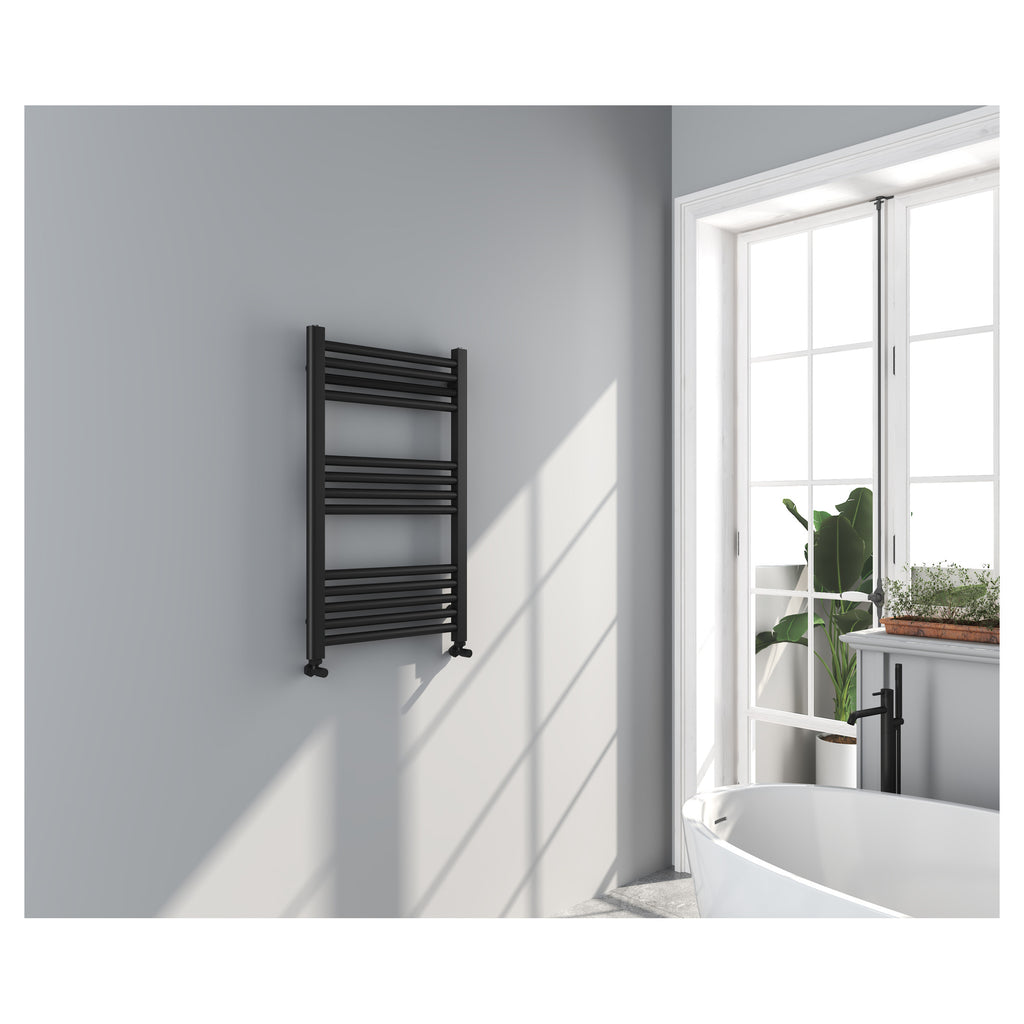 Tailored Omata 800x500mm Towel Rail, Black