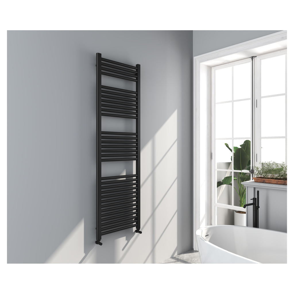 Tailored Omata 1600x500mm Towel Rail, Black