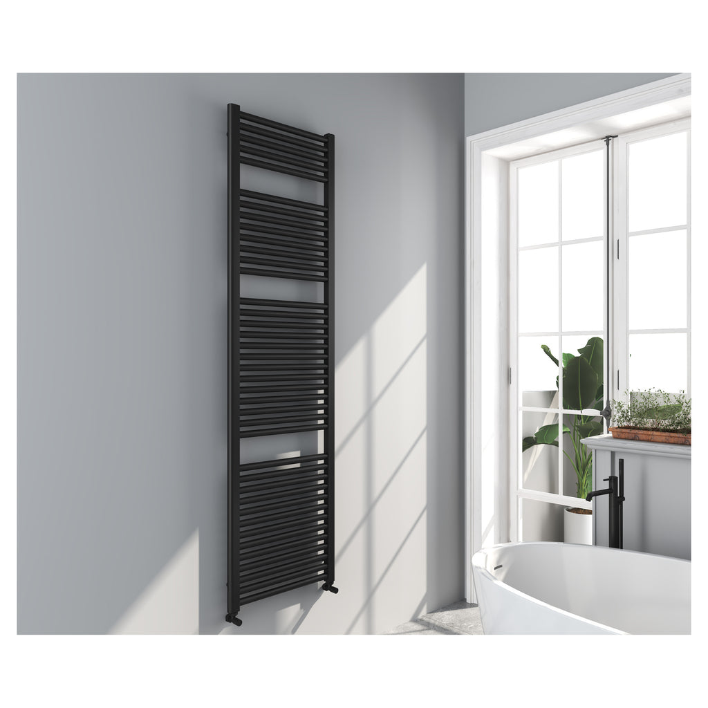 Tailored Omata 1800x500mm Towel Rail, Black