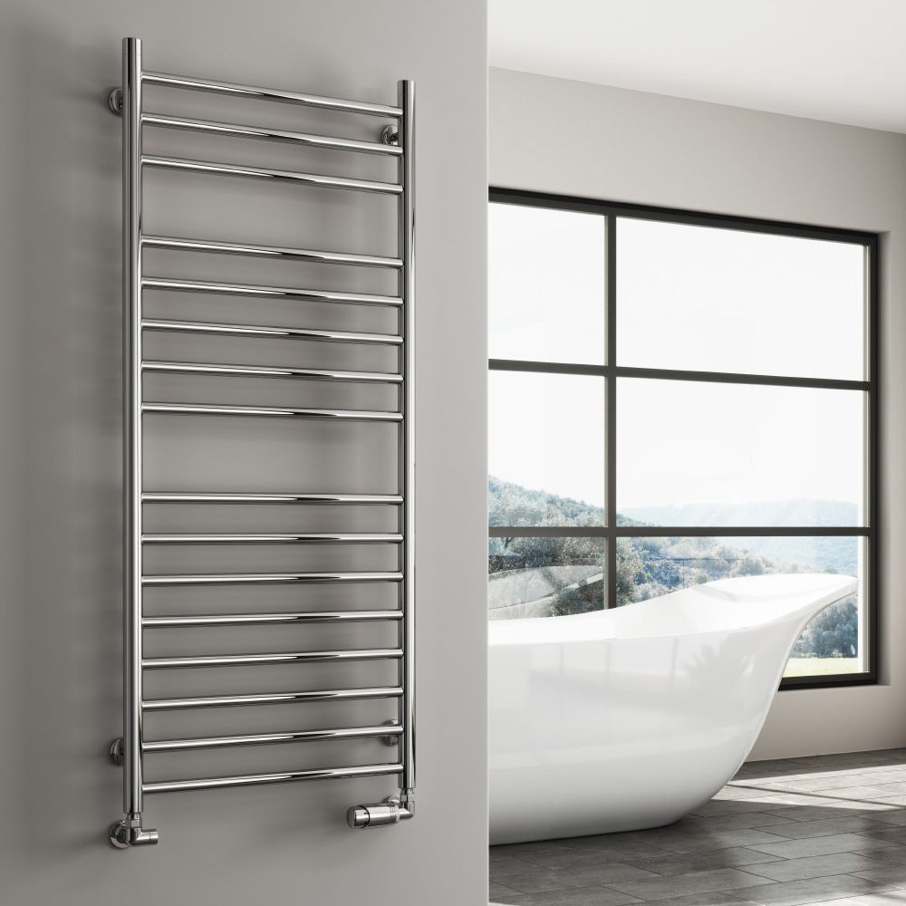 Reina Luna Polished Stainless Steel Heated Towel Rail