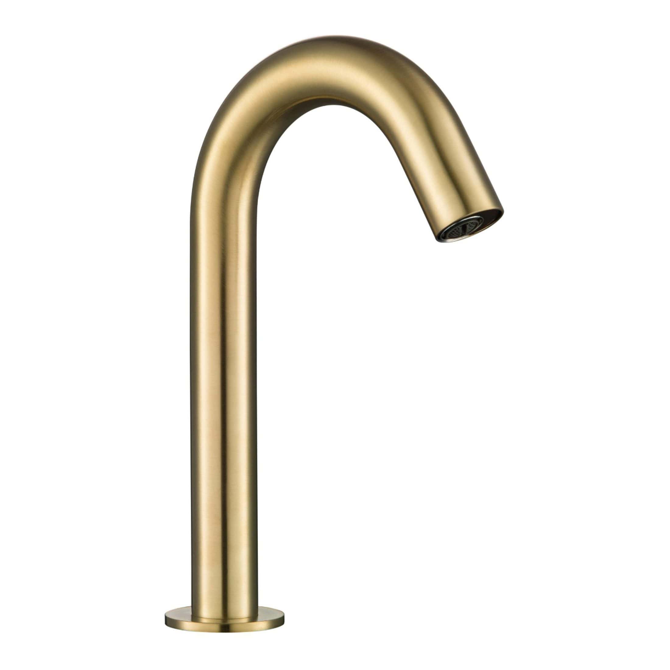 Sleek gold kitchen mixer tap with modern curved design, ideal for contemporary bathrooms and kitchens. Durable finish and easy to use for stylish, functional water dispensing.