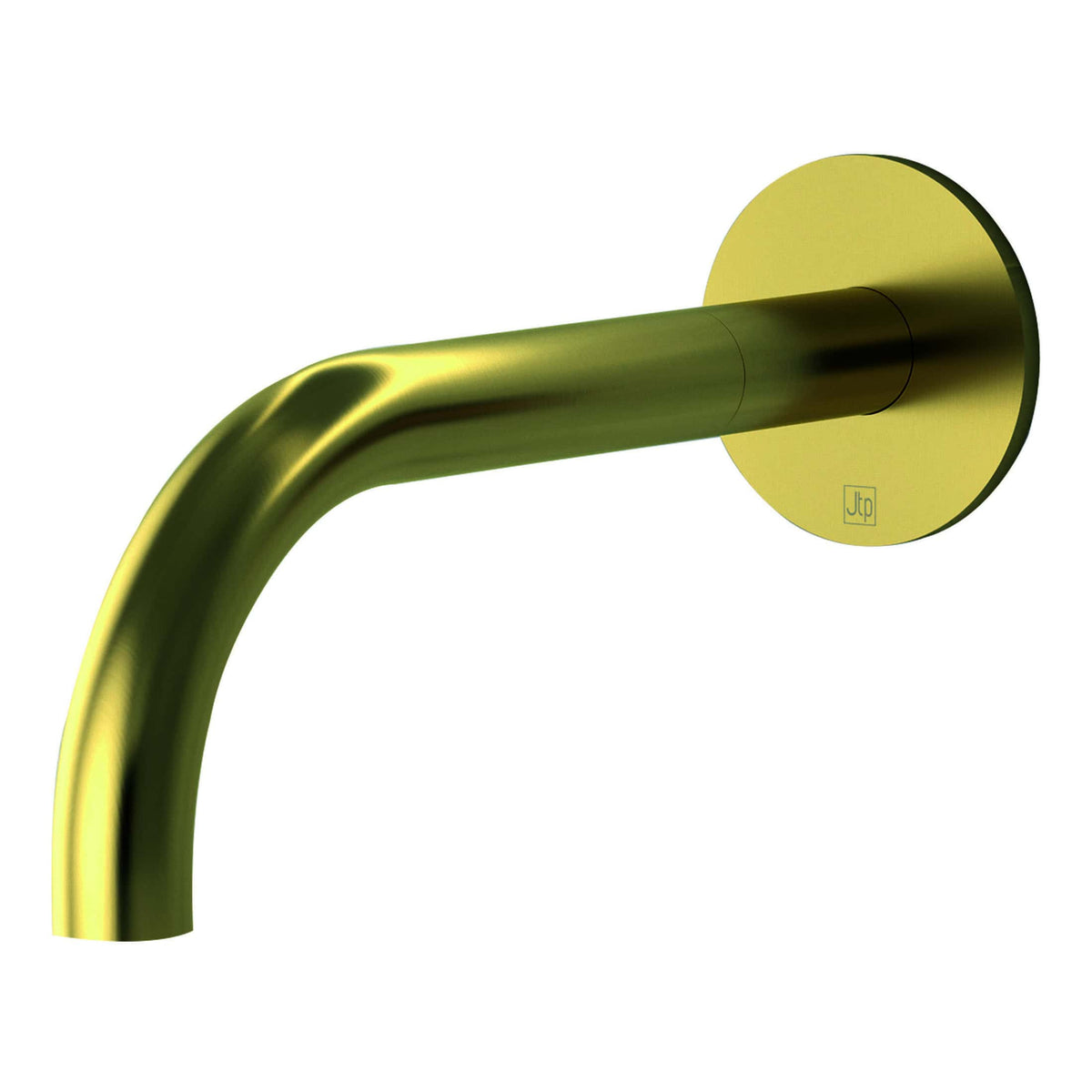 Gold bathroom handrail mounted on the wall, modern and stylish design, perfect for contemporary bathroom decor, ensuring safety and elegance for bathroom accessibility.