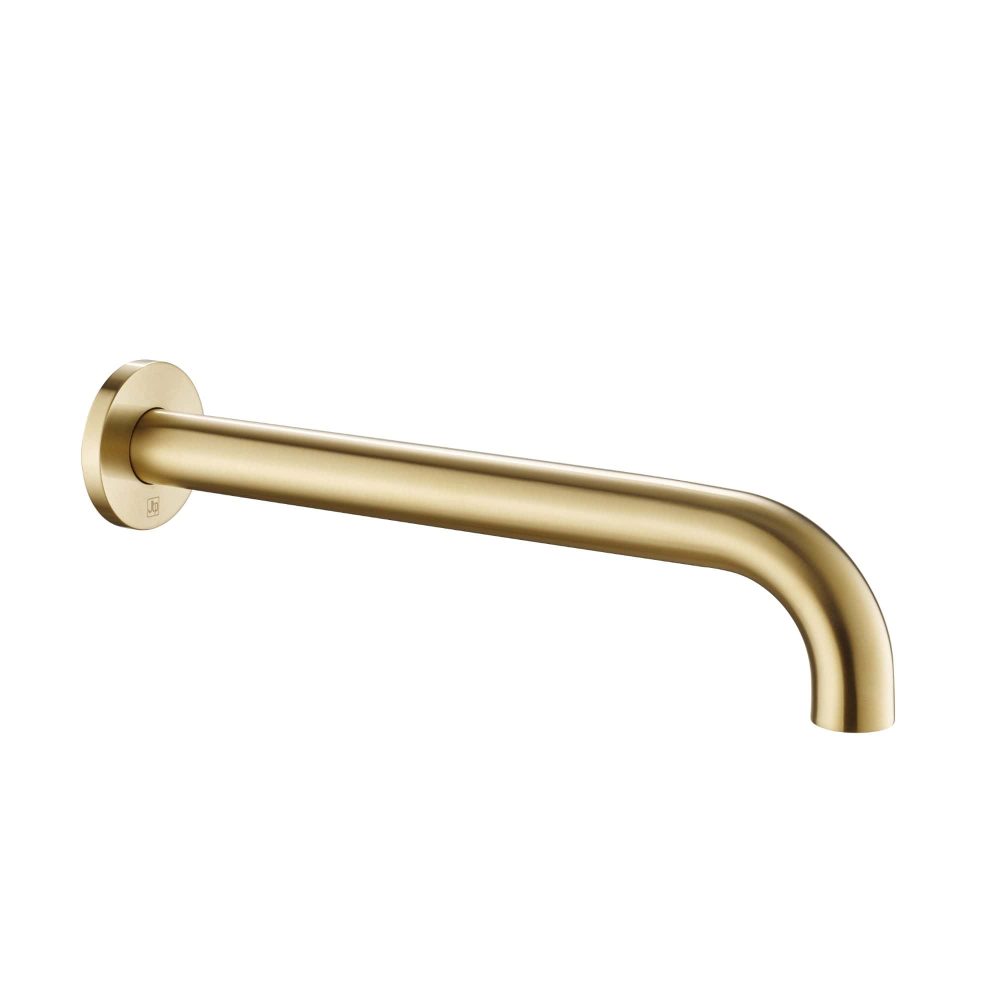 Polished gold wall-mounted bathroom grab bar for safety and support, modern design, durable stainless steel. Ideal for bathrooms to improve accessibility and style.