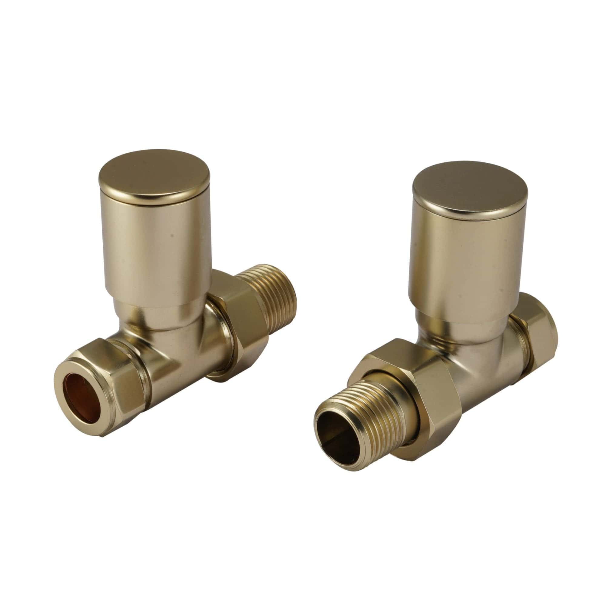 Brass radiator valves with thermostatic controls, ideal for modern bathroom heating systems, featuring durable construction and easy installation for efficient temperature regulation.