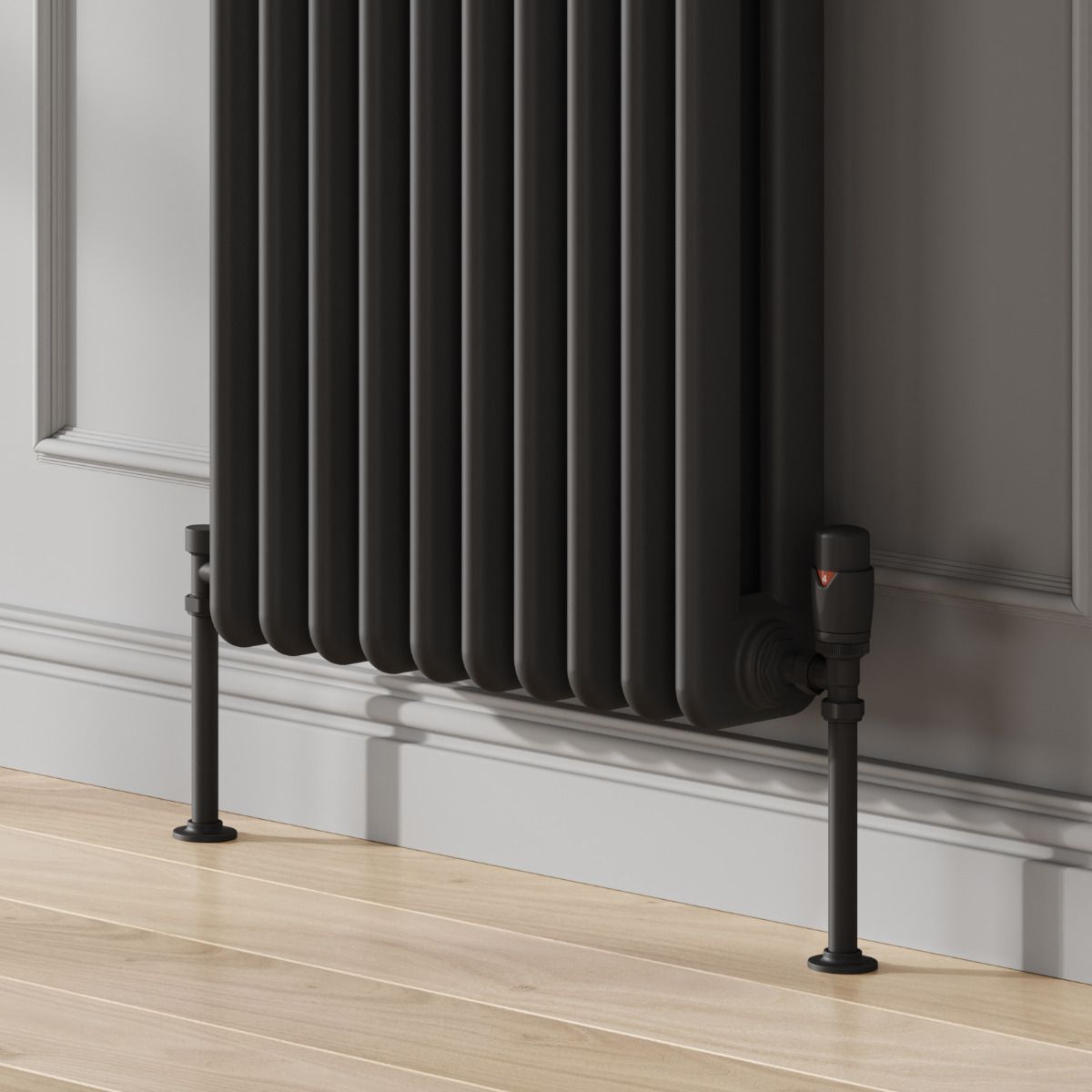 Reina Hedingham Vertical Black Designer Radiator