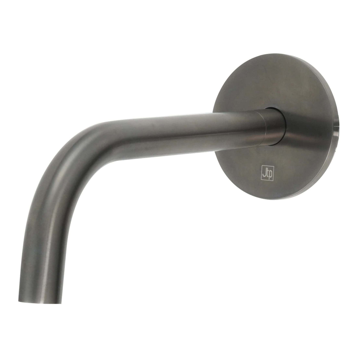 Brushed stainless steel wall-mounted bathroom grab rail with a sleek, modern design for added safety and support in the bathroom. Perfect for elderly or disabled users.