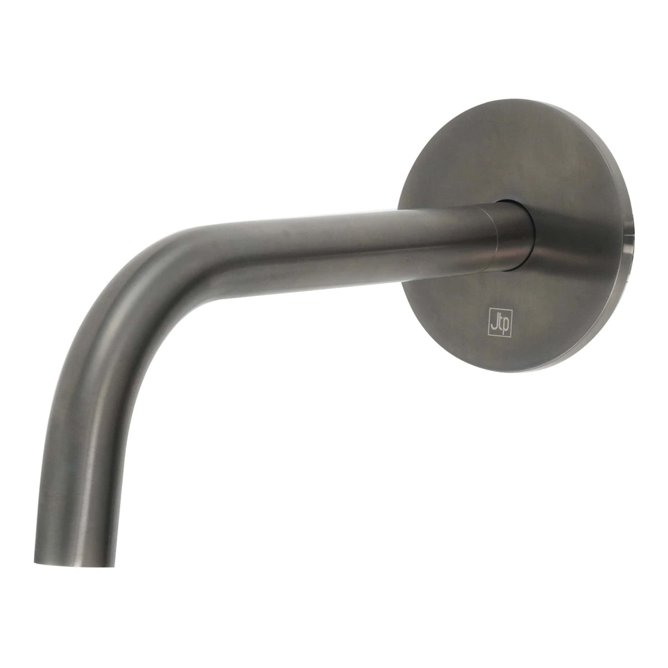 Sleek stainless steel wall-mounted bathroom grab rail for safety and support, designed by Bubly Bathrooms, ideal for enhancing accessibility and modern bathroom aesthetics.
