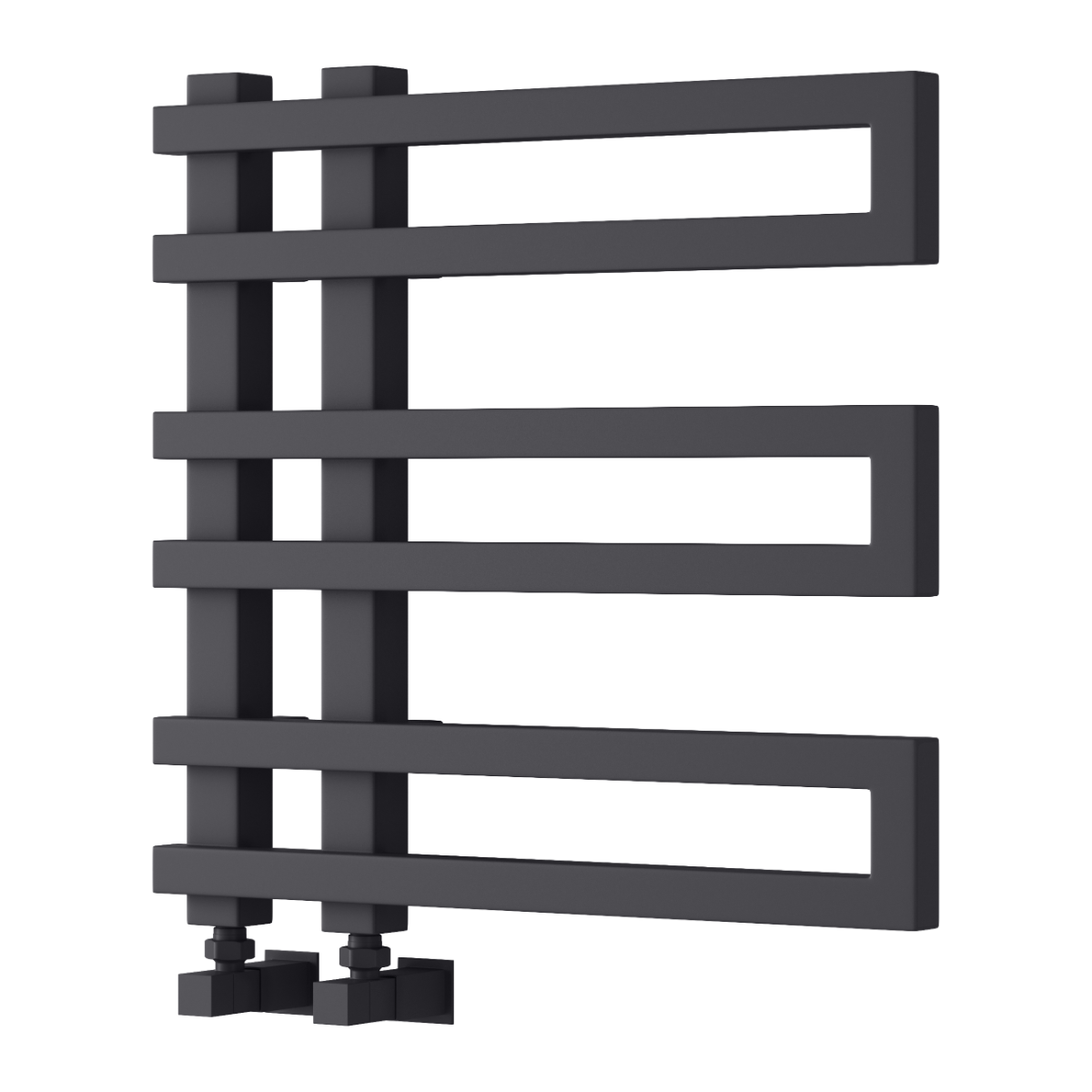 Reina Pietra Anthracite Heated Towel Rail 530mm X 530mm