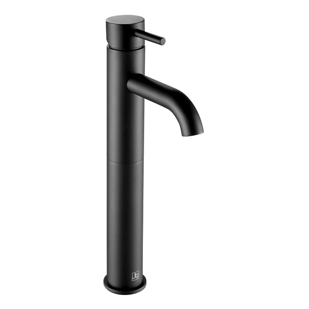 Elegant black bathroom tap with contemporary minimalist design, perfect for modern bathrooms, durable finish for long-lasting use, ergonomic single-handle operation, ideal for stylish bathroom upgrades.