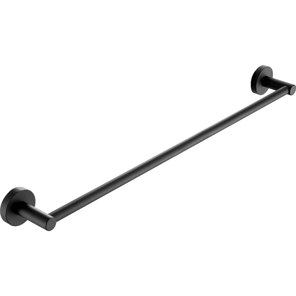 Chrome bathroom grab bar for safety and support in modern wet rooms, featuring sleek black finish and durable corrosion-resistant design. Ideal for accessible bathroom installations.