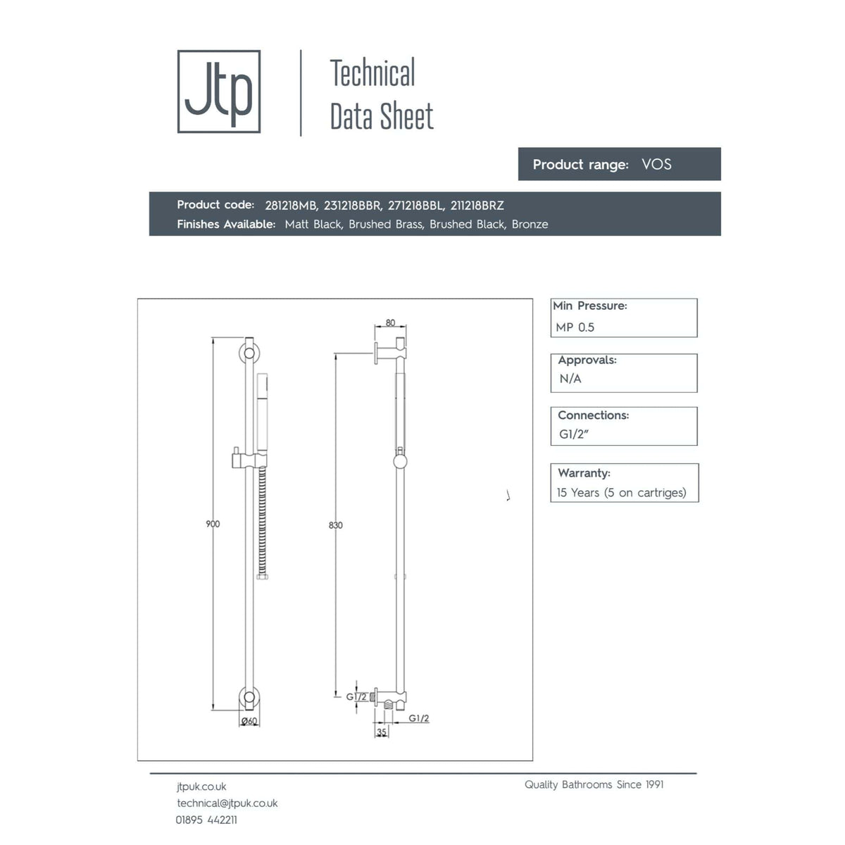 Sleek and modern Bubly bathroom shower rail with polished chrome finish, designed for durability and style, perfect for contemporary bathroom decor.