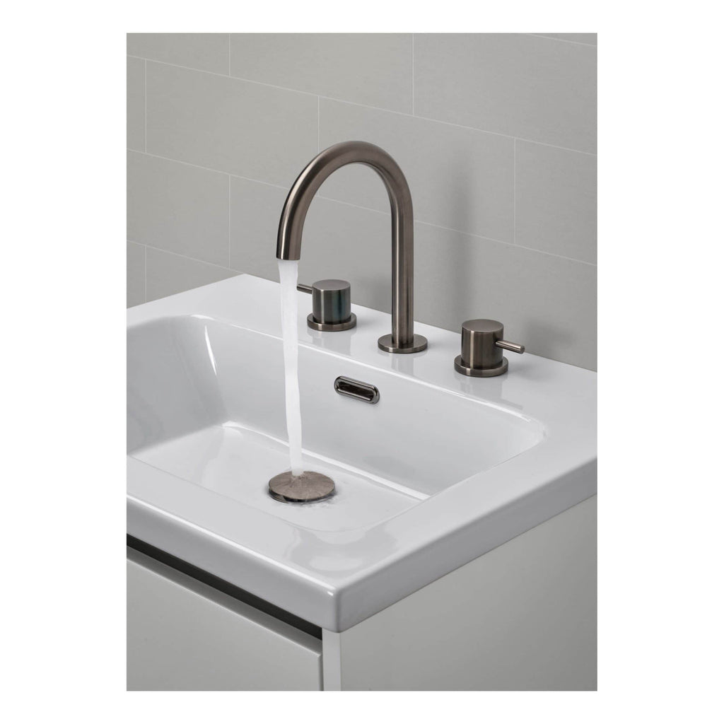 Sleek stainless steel bathroom sink tap with modern mixer features, ideal for contemporary bathroom designs and water efficiency.