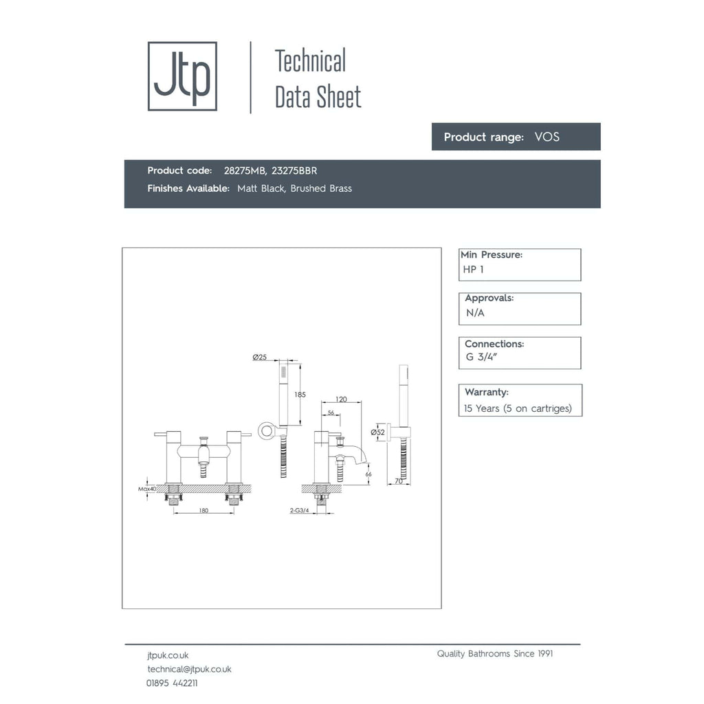 Contemporary bathroom tap and valve set with detailed technical drawings and specifications, suitable for luxury bathroom installations.