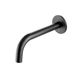 Modern chrome bathroom wall-mounted faucet suitable for contemporary bathroom designs.