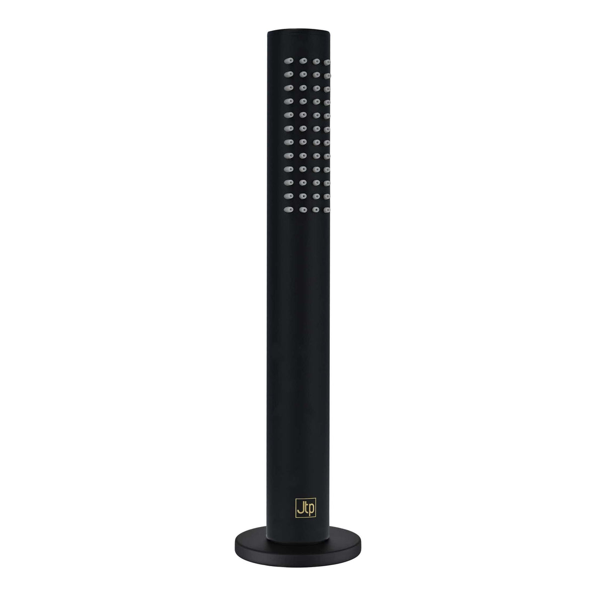 Stylish black freestanding bathroom radiator with multiple horizontal and vertical heated bars for efficient drying and heat distribution. Ideal for modern bathroom designs.
