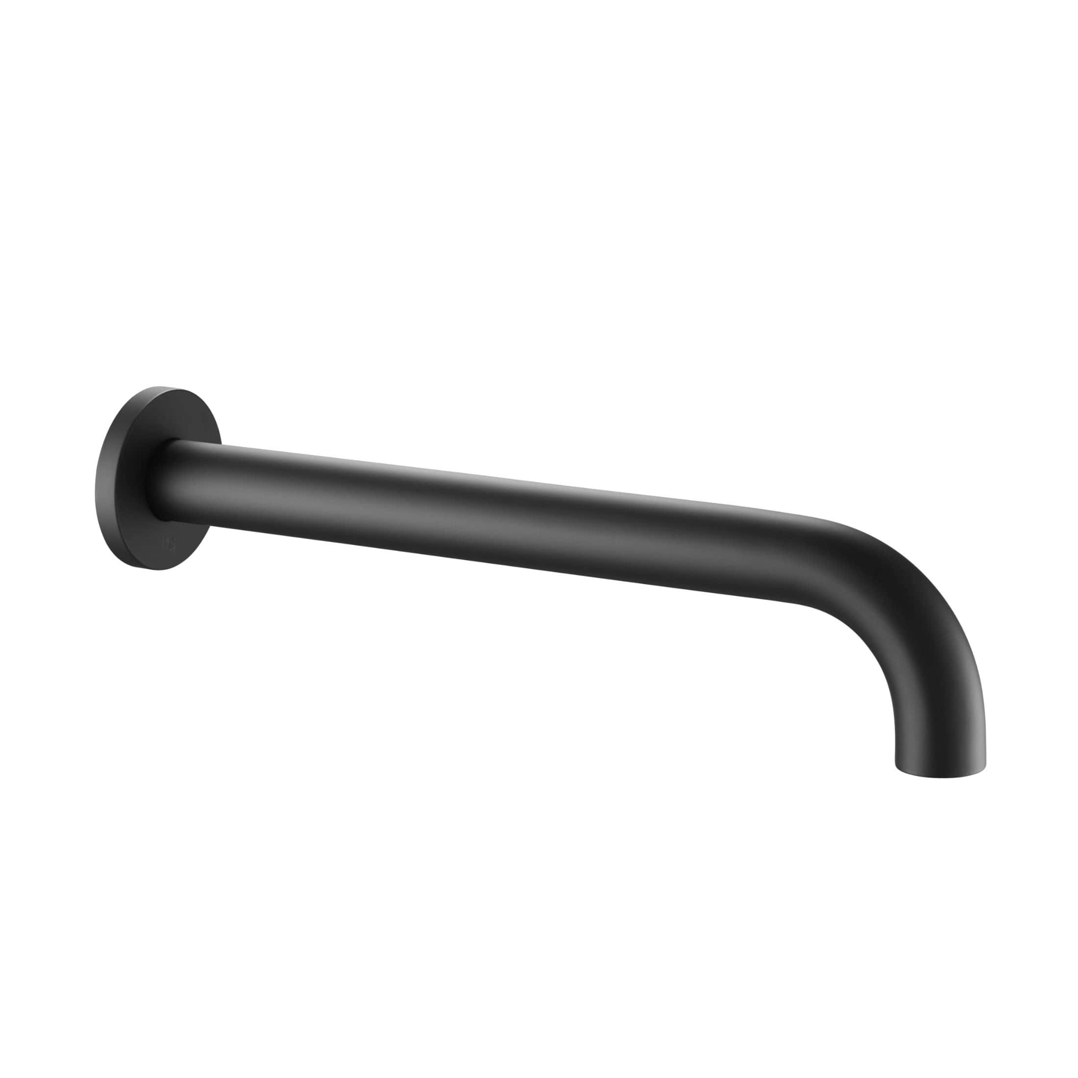 Black matte bathroom grab bar for safety and support, wall-mounted with sleek modern design, ideal for enhancing bathroom accessibility and stability.