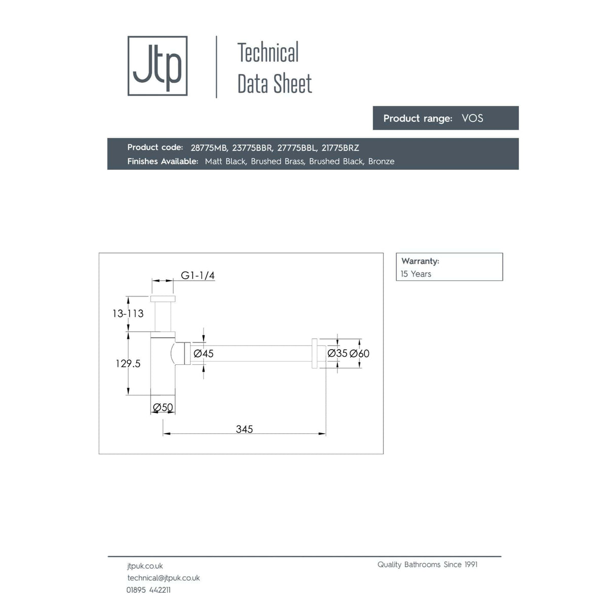 High-quality bathroom tap technical drawing with measurements, chrome finish, and durable materials from Bubly Bathrooms. Perfect for modern bathroom renovation projects.