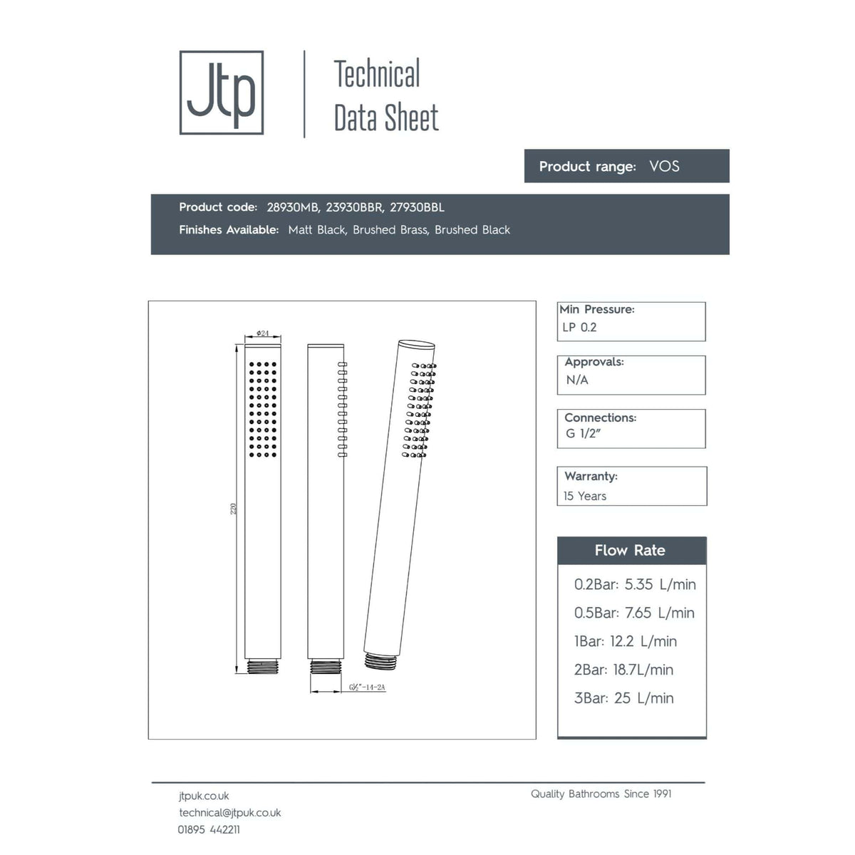 Sleek black shower head with multiple spray patterns, ideal for modern bathrooms, featuring durable finishes and versatile water flow options for a luxury shower experience.