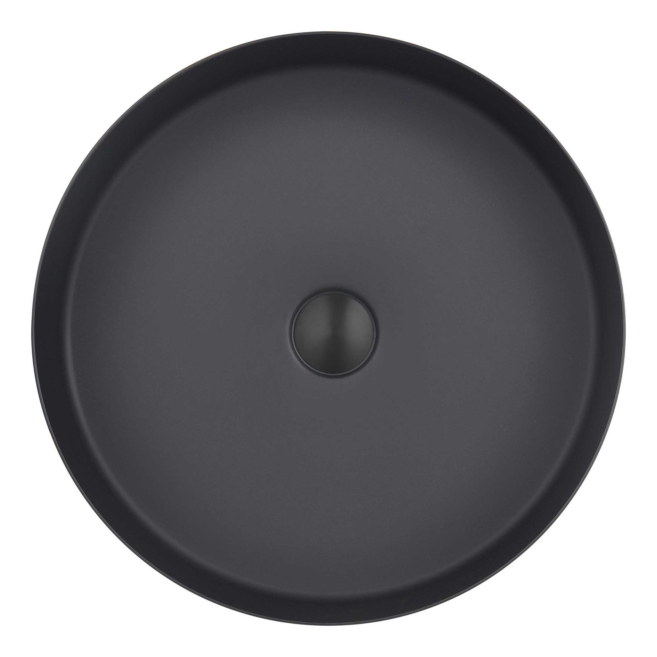 Sleek black bathroom sink basin, modern and stylish design perfect for contemporary bathroom renovations and installations.