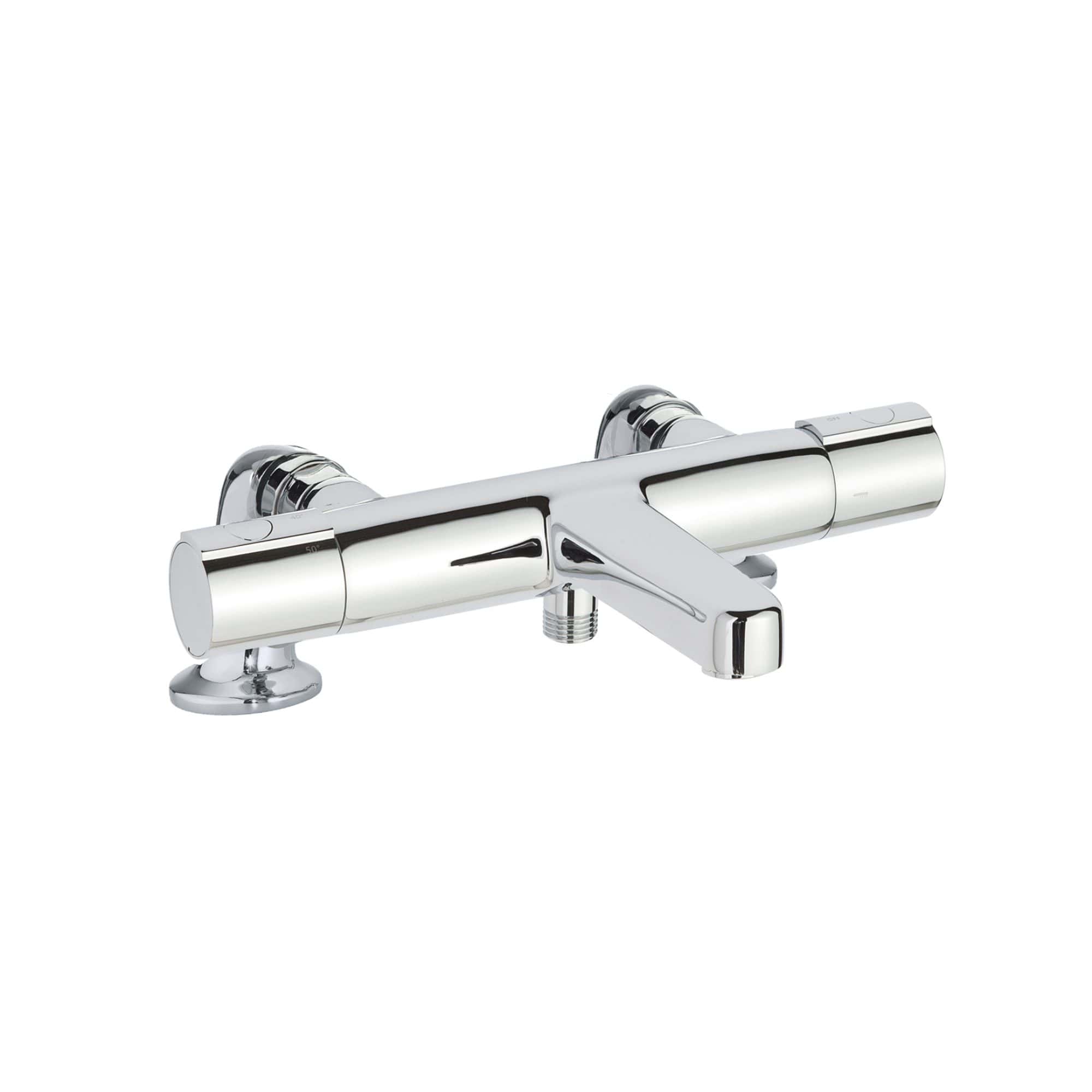 Chrome bathroom mixer tap with dual handles for precise water control and modern design. Ideal for contemporary bathrooms, ensuring style and functionality. Suitable for both hot and cold water supply systems.