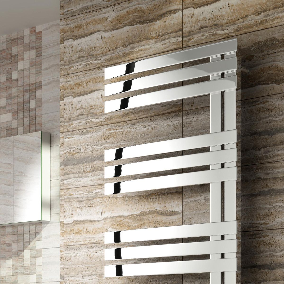Reina Lovere Polished Stainless Steel Heated Towel Rail