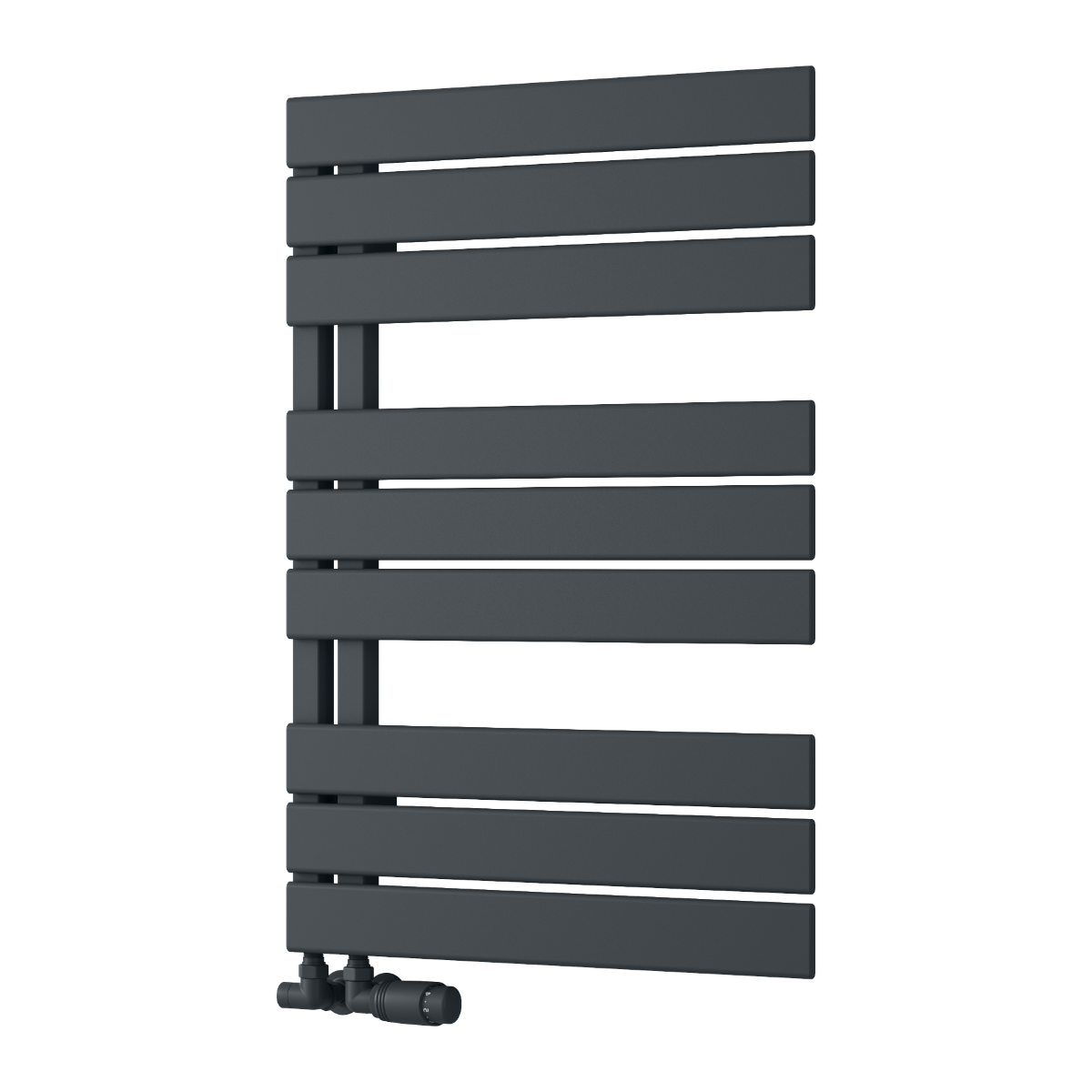 Reina Pettino Anthracite Heated Towel Rail 823mm X 550mm