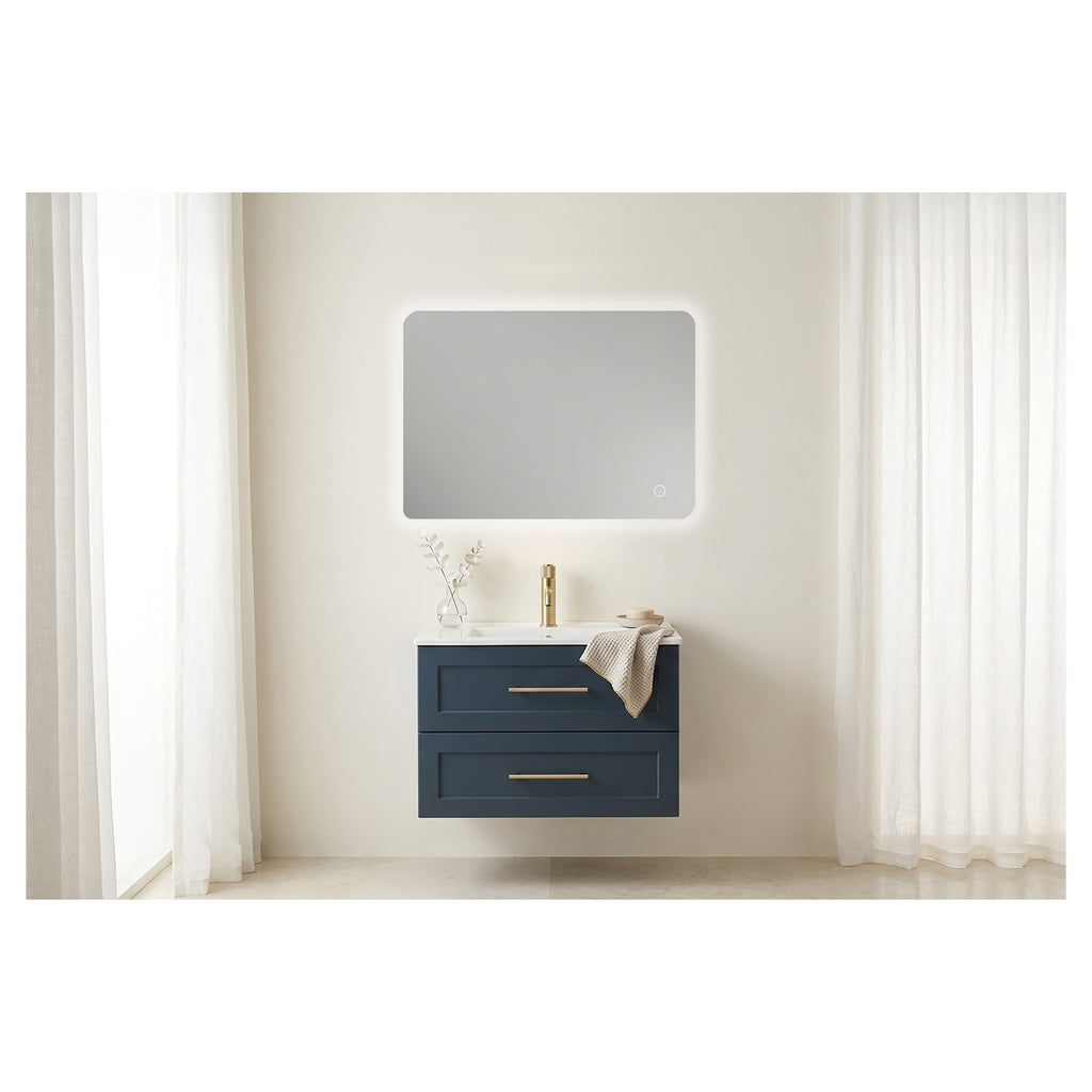 Tailored Bea Backlit LED Touch Illuminated Mirror With Demist, 700mm x 500mm