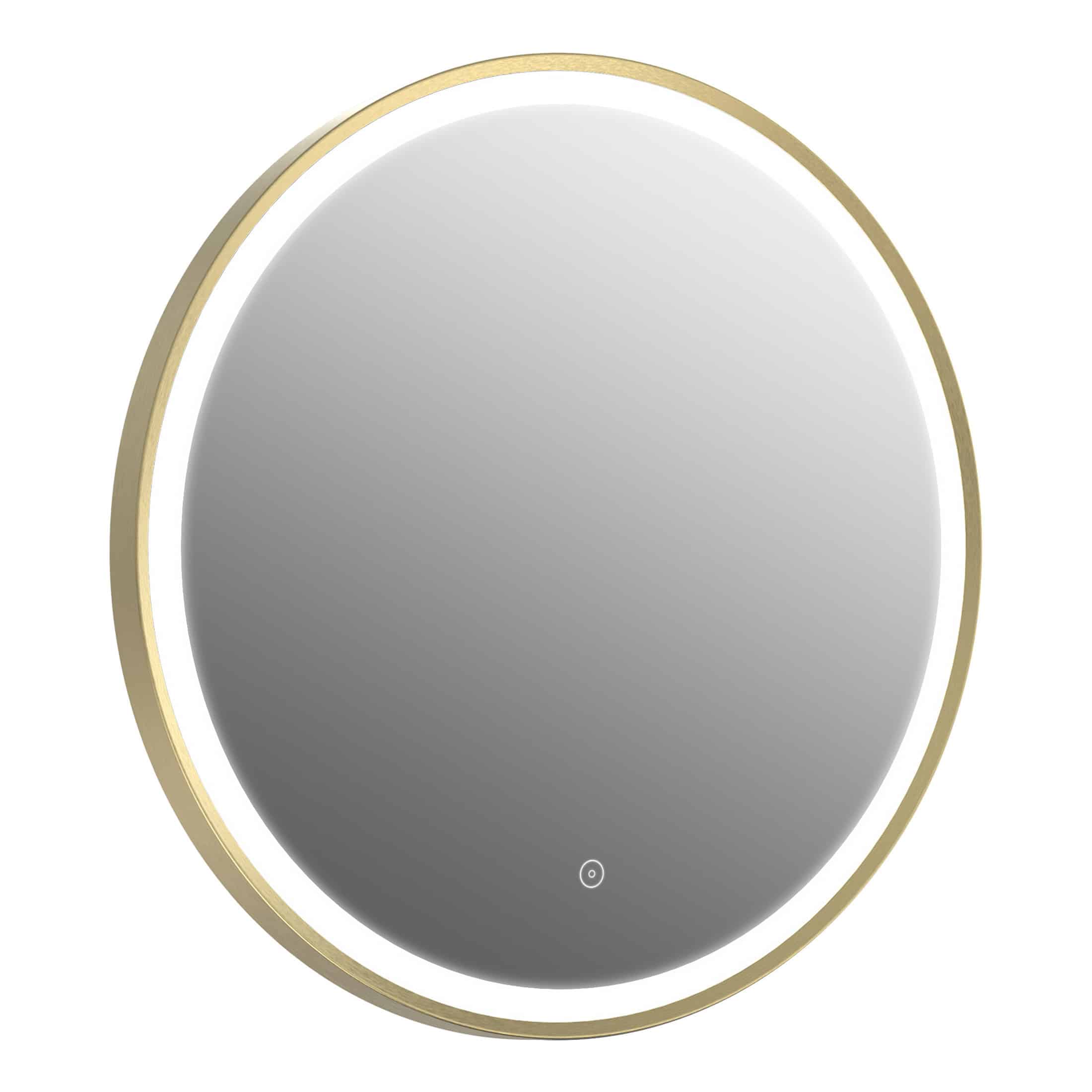 Sleek oval LED bathroom mirror with built-in lighting, perfect for contemporary Bubly bathrooms, enhancing functionality and modern style.