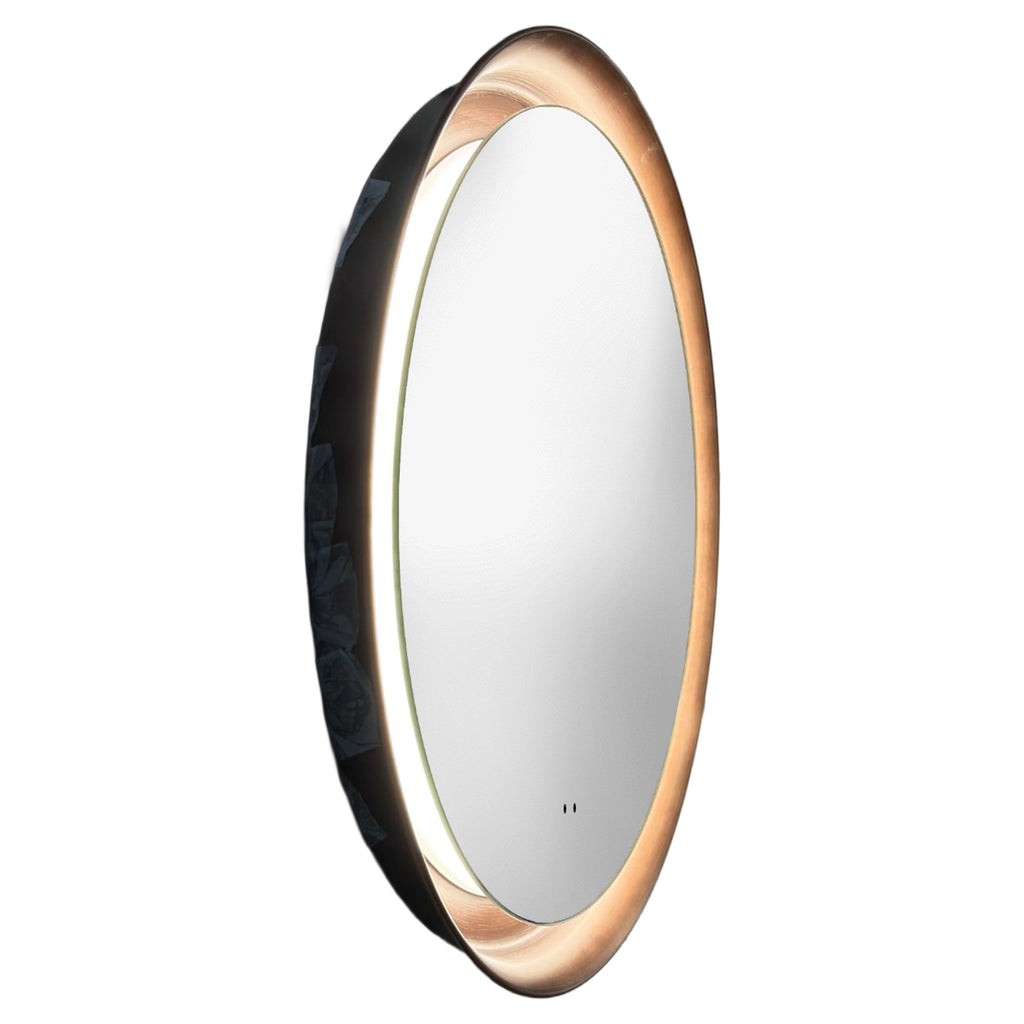 Tailored Orla Brushed Bronze LED Mirror with Demist & Colour Change