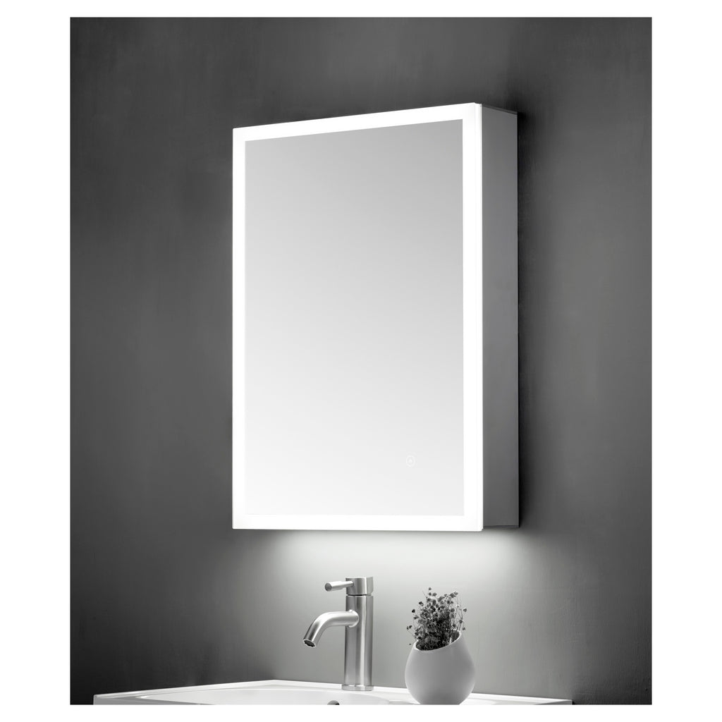 Tailored Ella 1 Door LED Illuminated Mirror Cabinet With Sensor Switch and Shave Socket - 700mm X 500mm - view 2