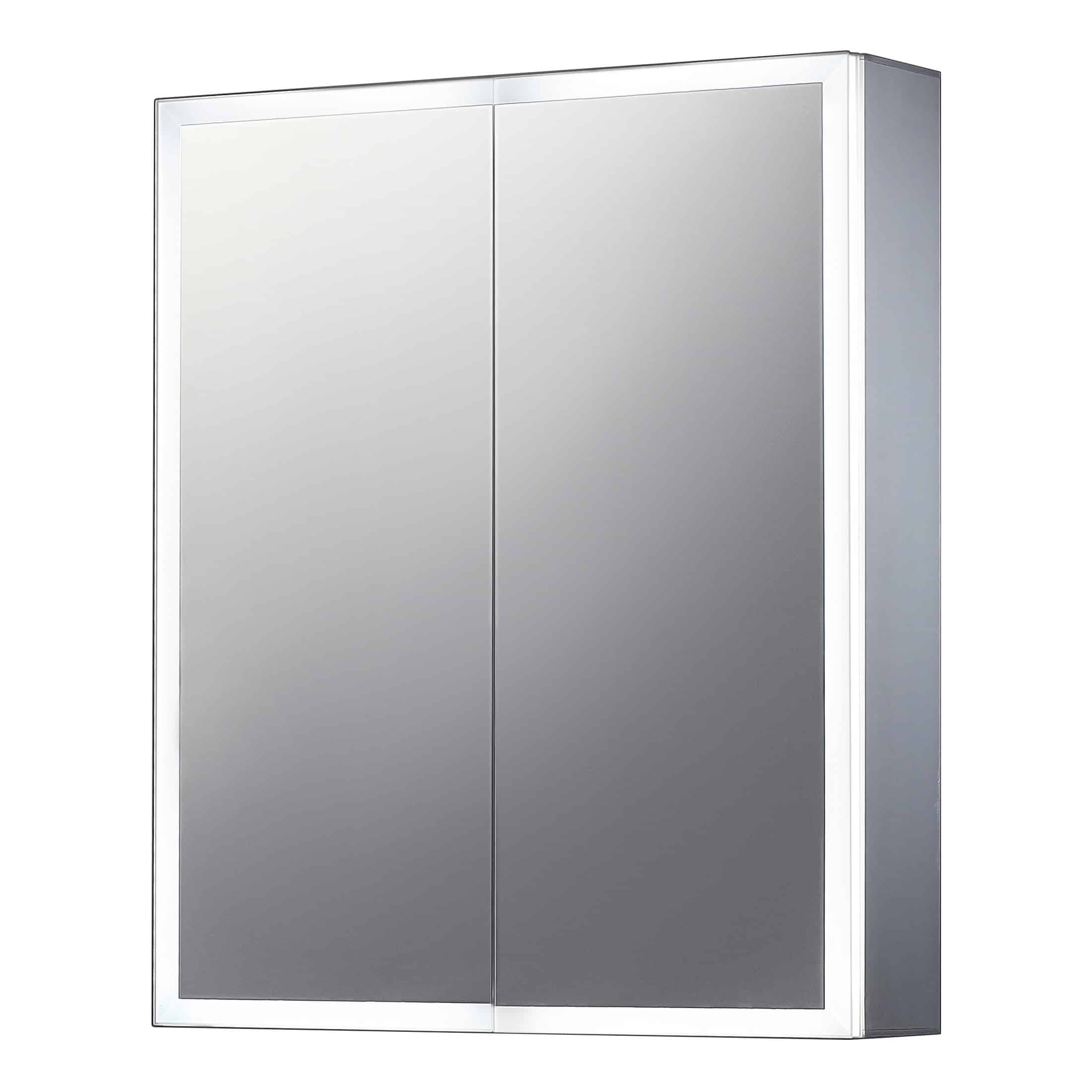 Fitted bathroom cabinet with sleek mirror doors and modern design, ideal for contemporary bathroom storage and mirror needs. Perfect for stylish bathroom interiors.