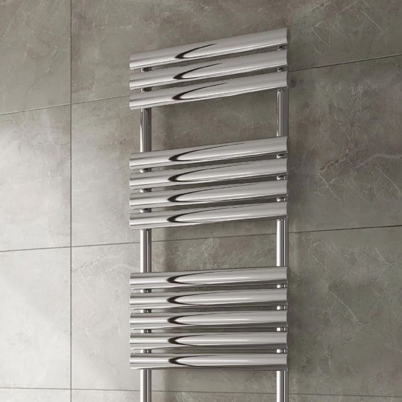 Reina Helin Polished Stainless Steel Heated Towel Rail