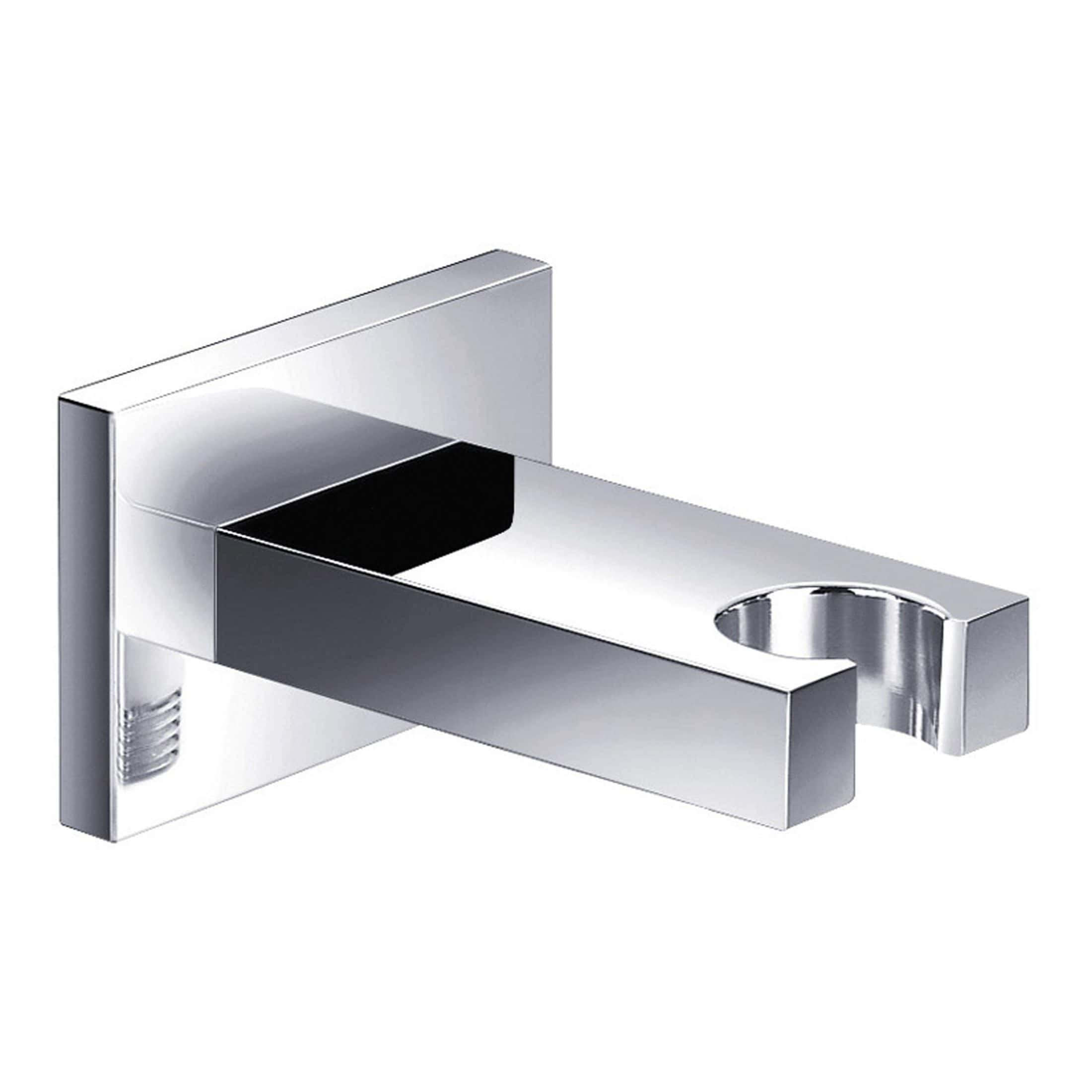 Sleek modern chrome wall-mounted bathroom faucet with minimalist design, suitable for contemporary bathroom aesthetics and easy to install.