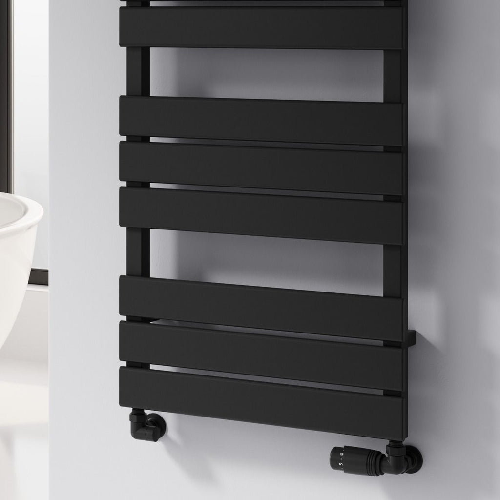 Reina Avola Black Heated Towel Rail