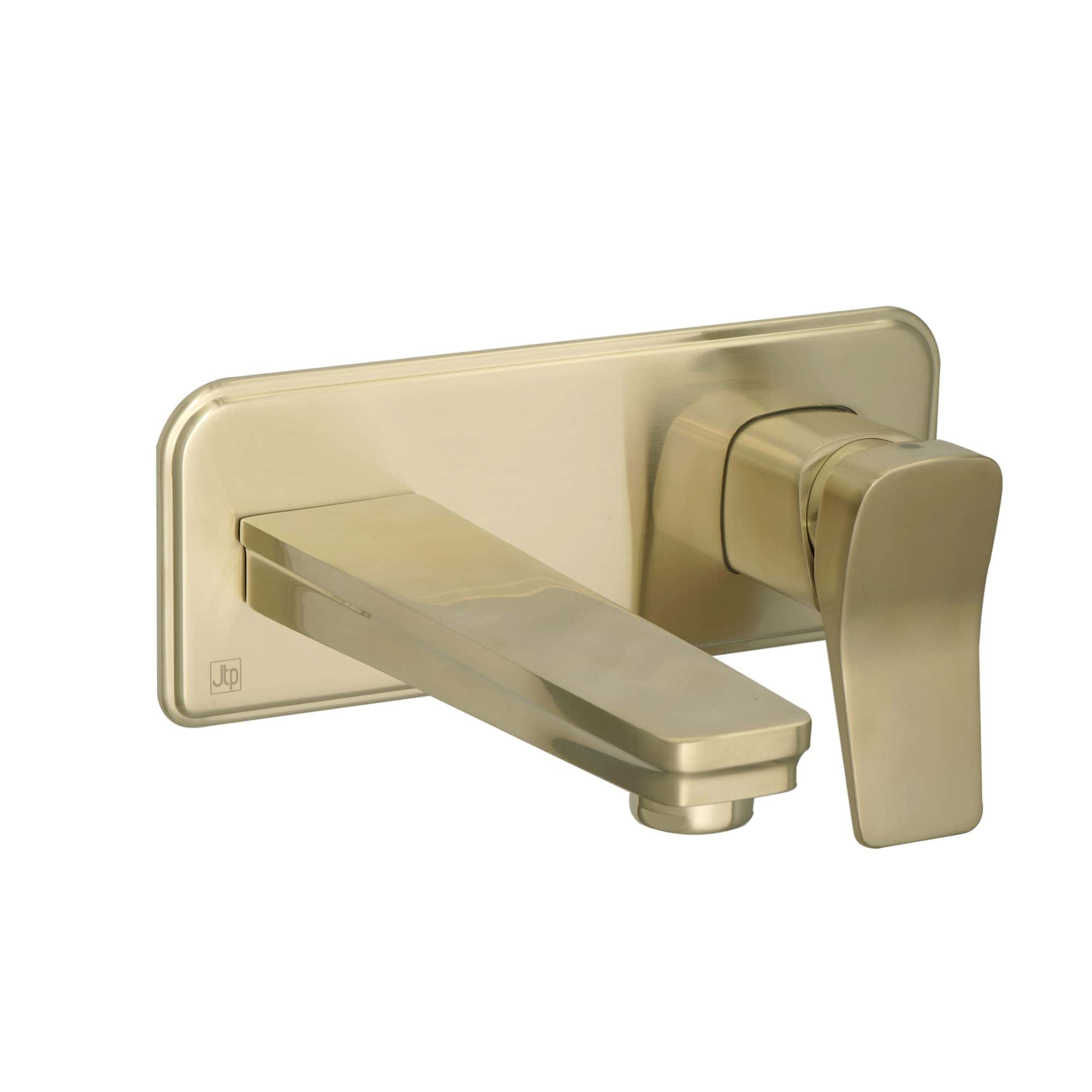 Brass bathroom glass door latch with lever handle, durable metal finish, modern style, suitable for residential and commercial bathroom doors. High-quality fixture from Bubly Bathrooms.