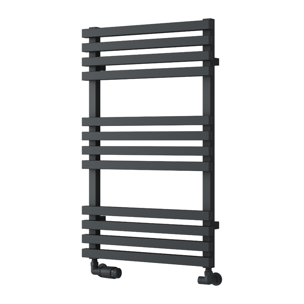 Reina Kale Anthracite Heated Towel Rail 816mm X 500mm
