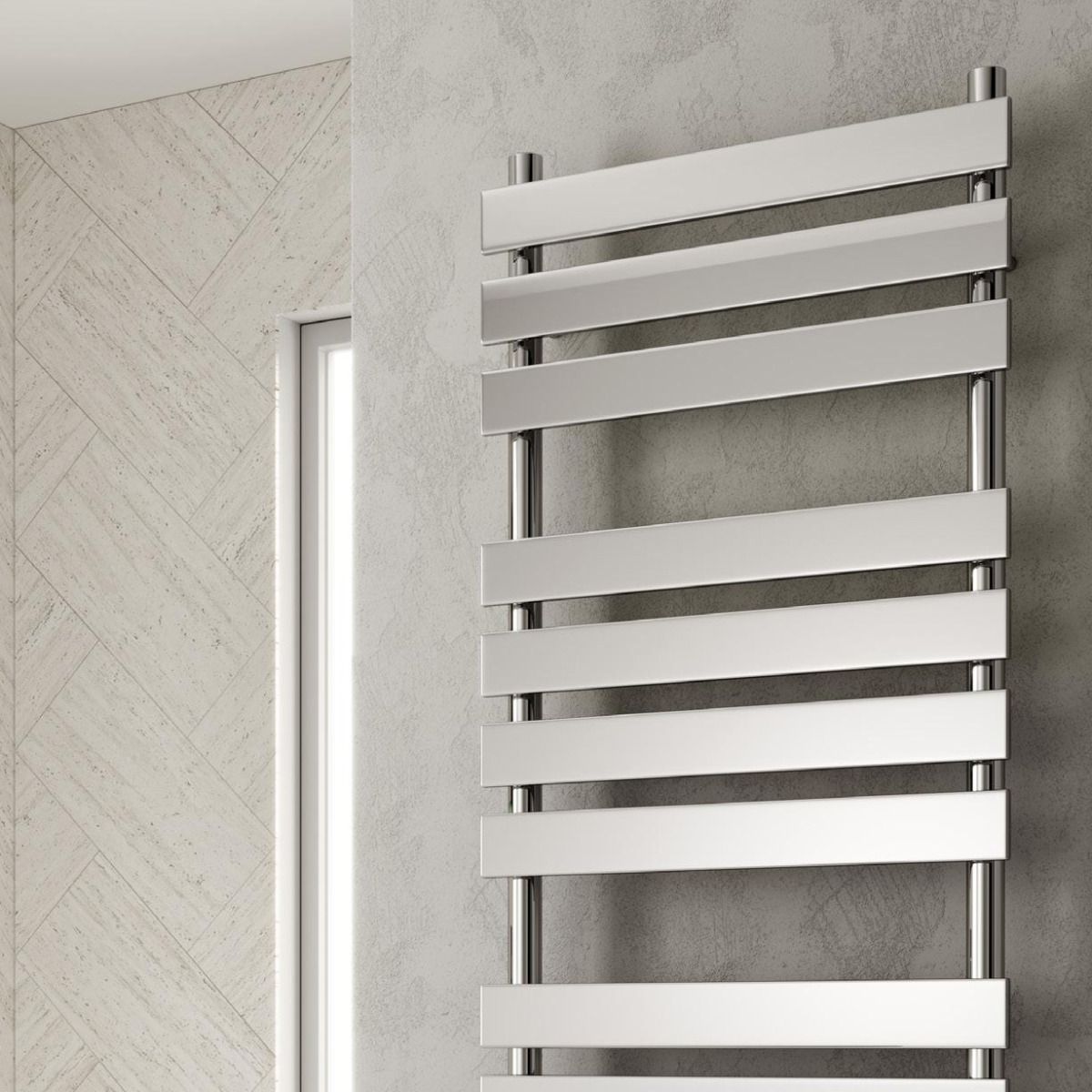 Reina Trento Chrome Heated Towel Rail