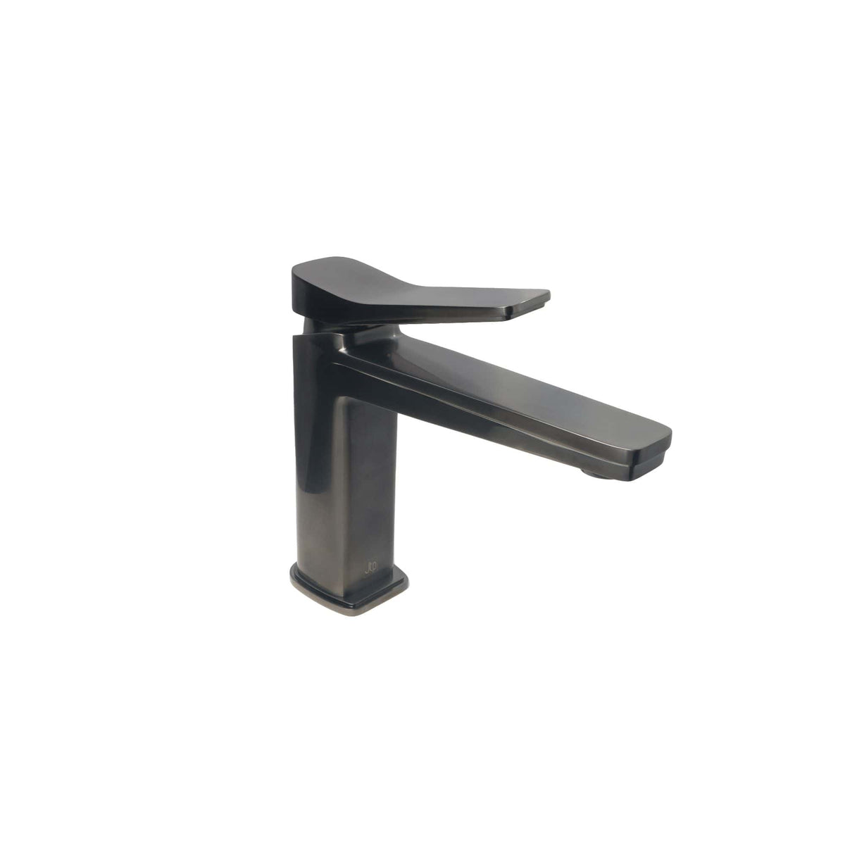 Sleek matte black bathroom mixer tap with modern minimalist design, suitable for contemporary washbasins, offering style and functionality.