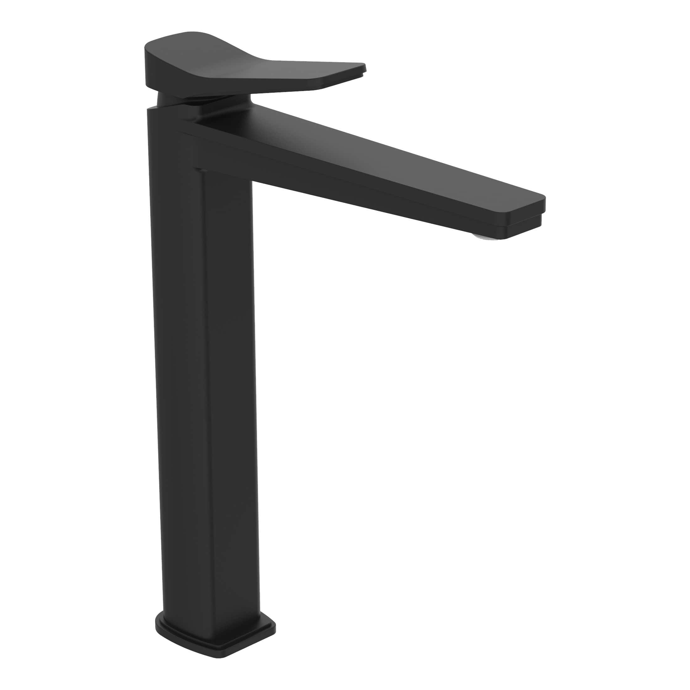 Modern black bathroom tap with sleek contemporary design for stylish bathrooms. Suitable for high-end bathroom fixtures and accessories. Durable, elegant, and easy to install.