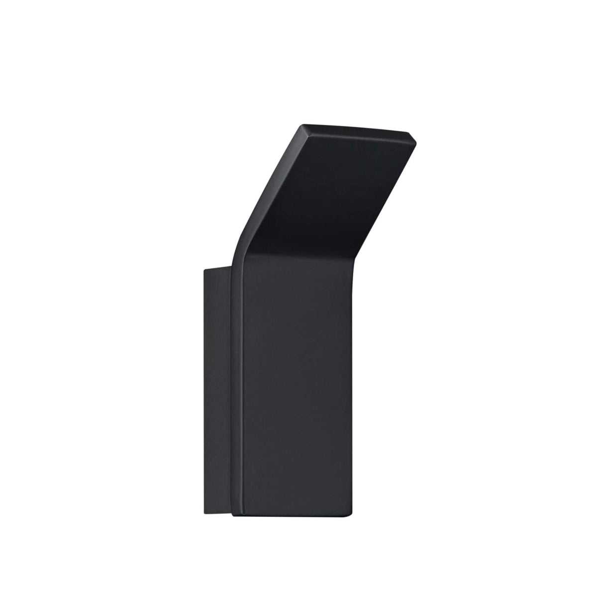 Black modern bathroom wall-mounted basin tap for contemporary bathroom designs.