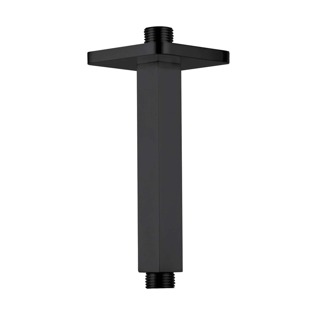 Black bathroom furniture leg with adjustable foot for modern bathroom design. Perfect for elevating and stabilising bathroom cabinets or vanity units. Durable and stylish.