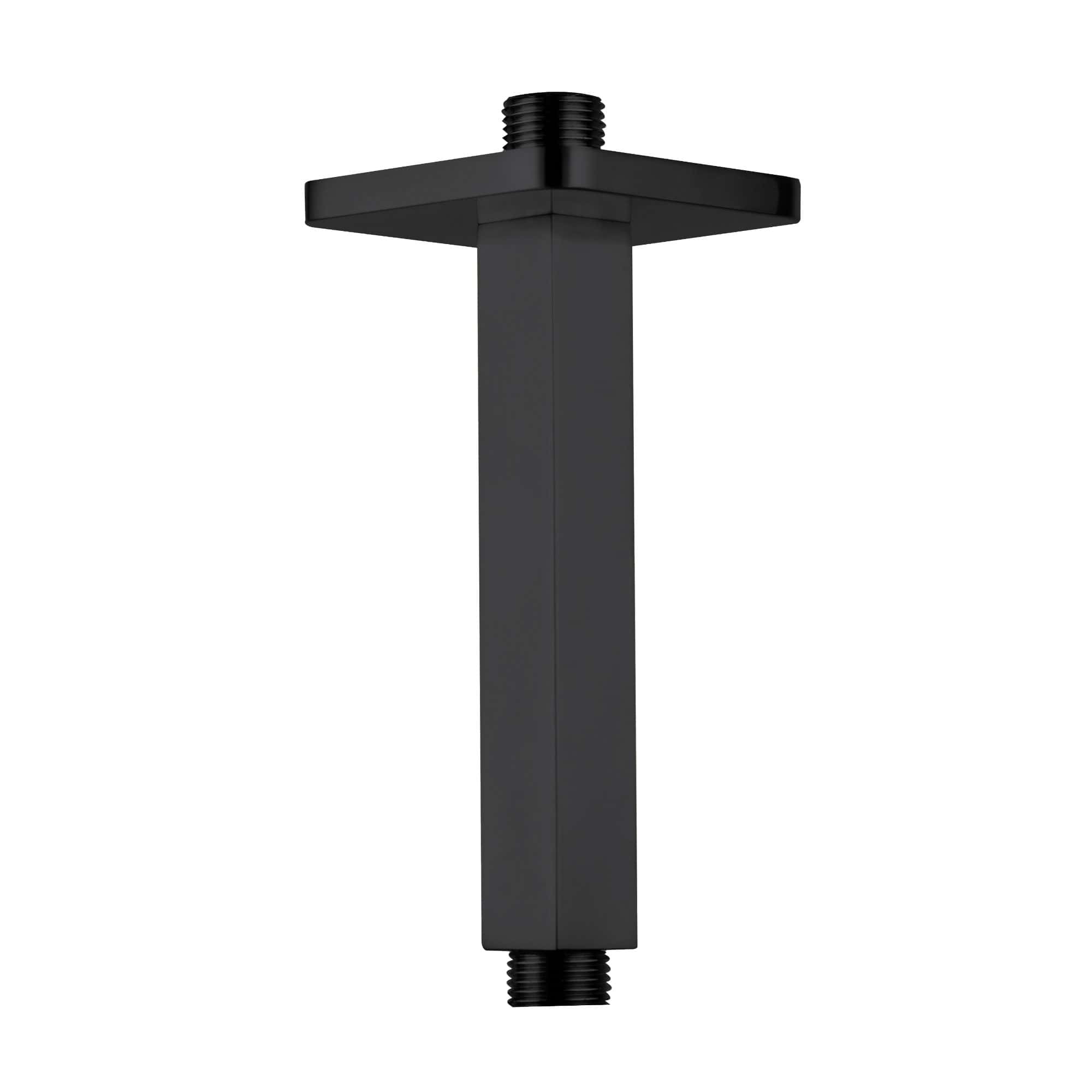 Black bathroom furniture leg with adjustable foot for modern bathroom design. Perfect for elevating and stabilising bathroom cabinets or vanity units. Durable and stylish.