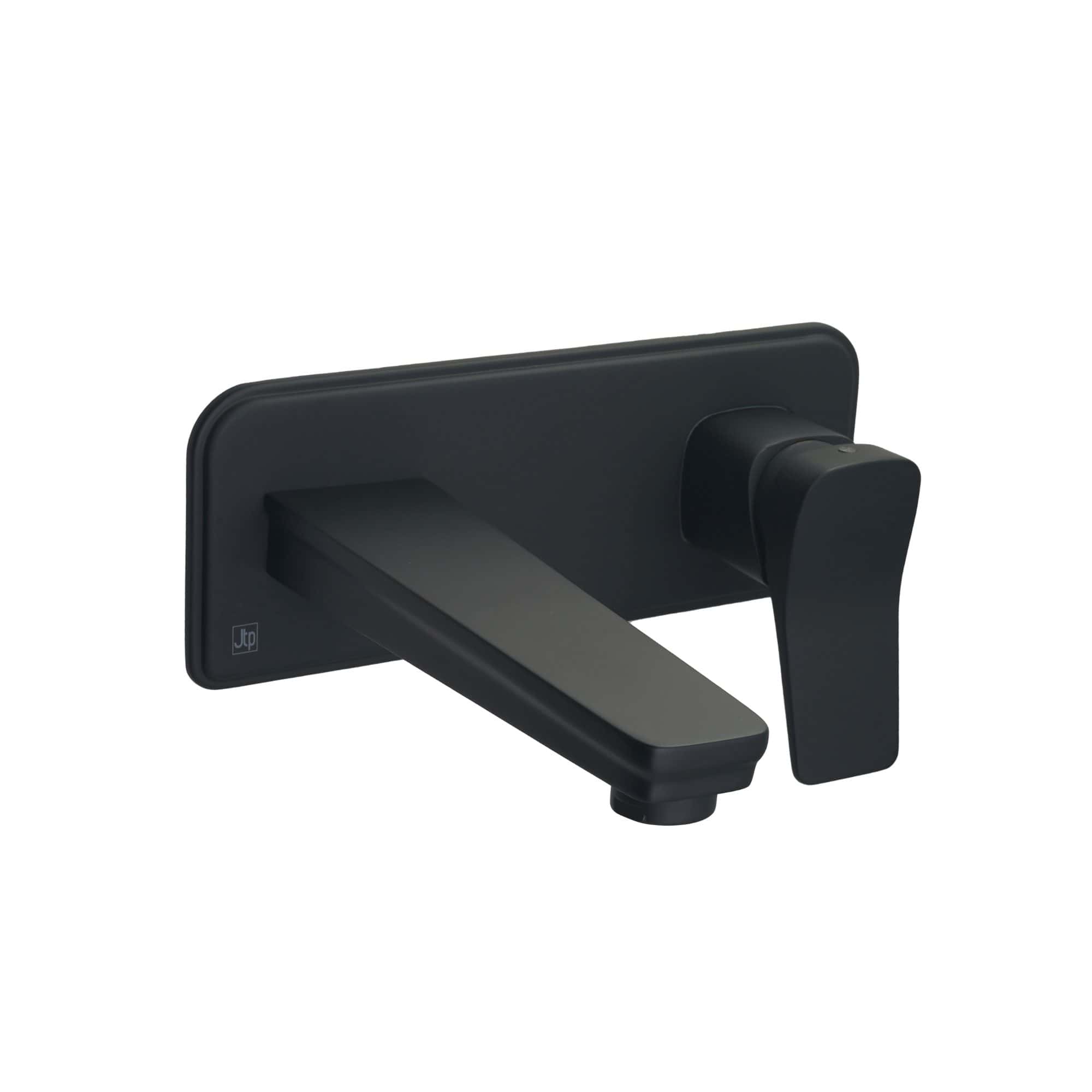 Black modern bathroom door handle with sleek lever design, high-quality matte finish, and durable construction, ideal for contemporary bathroom renovations and upgrade projects.