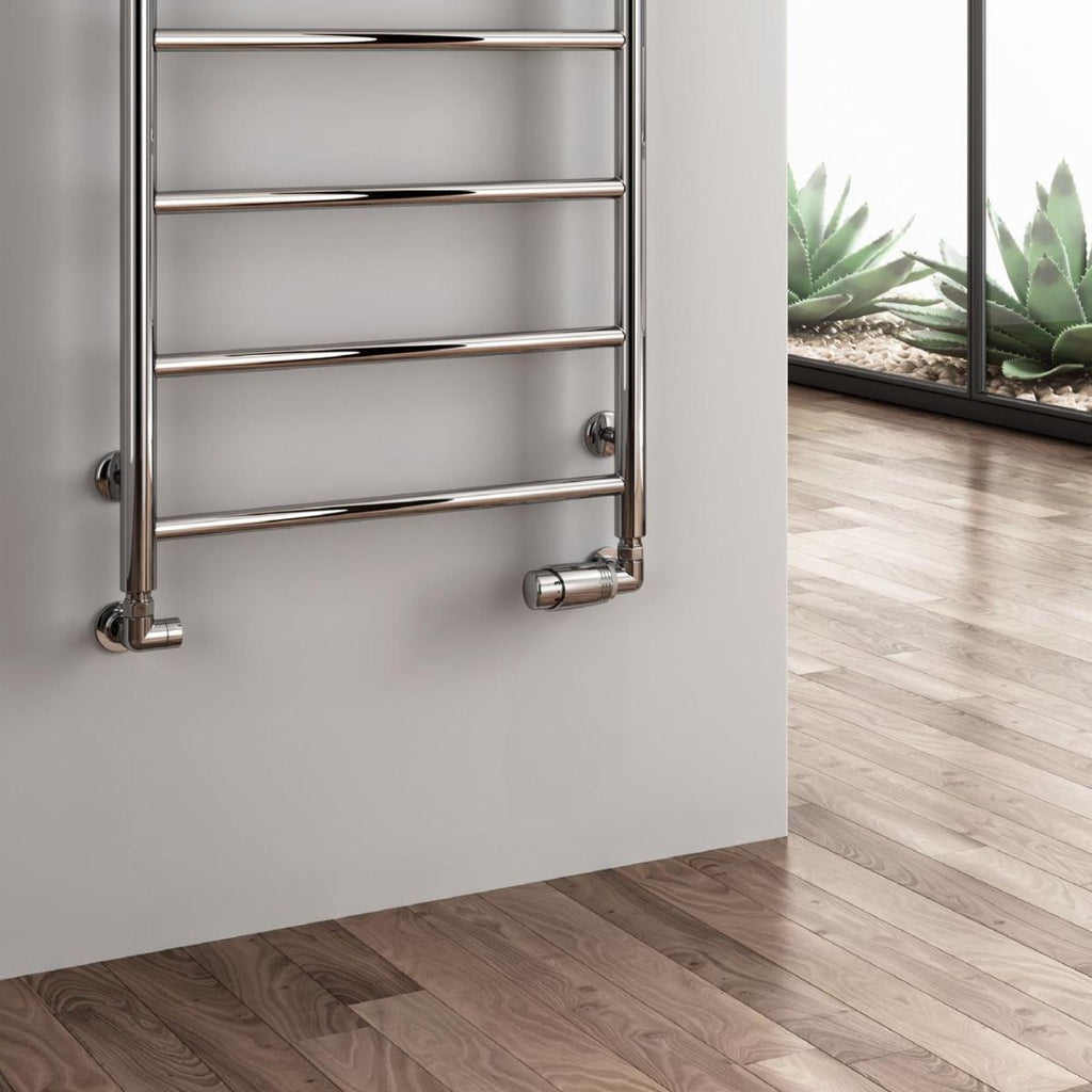 Reina Savio Polished Stainless Steel Heated Towel Rail