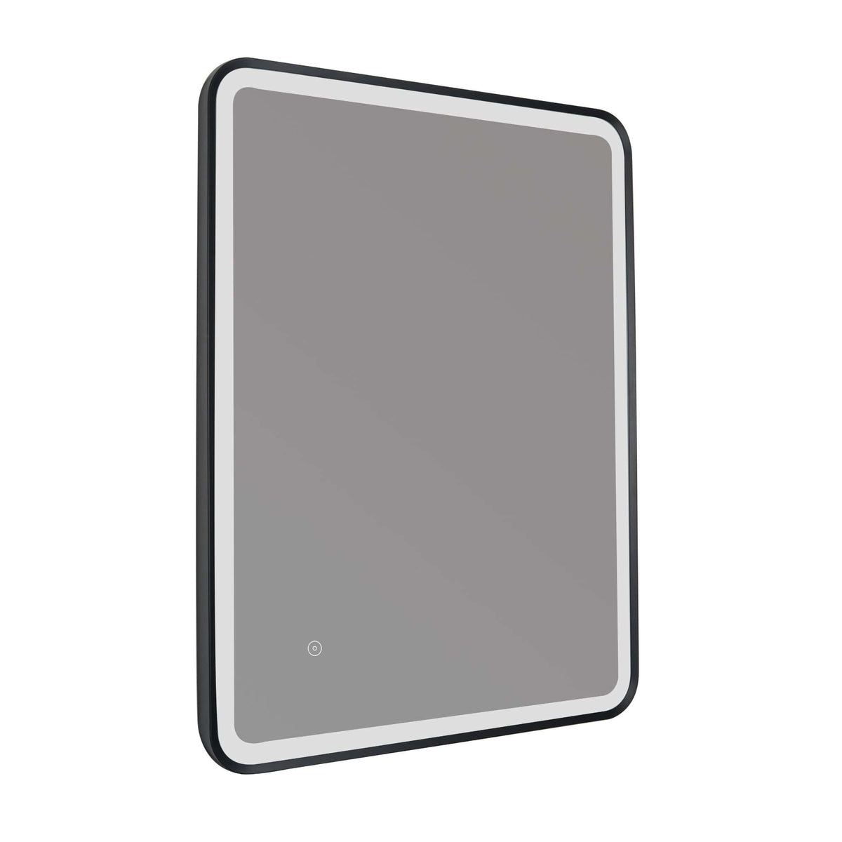 Sleek modern bathroom mirror with LED lighting, stylish frameless design suitable for contemporary bathrooms, enhances space and lighting.
