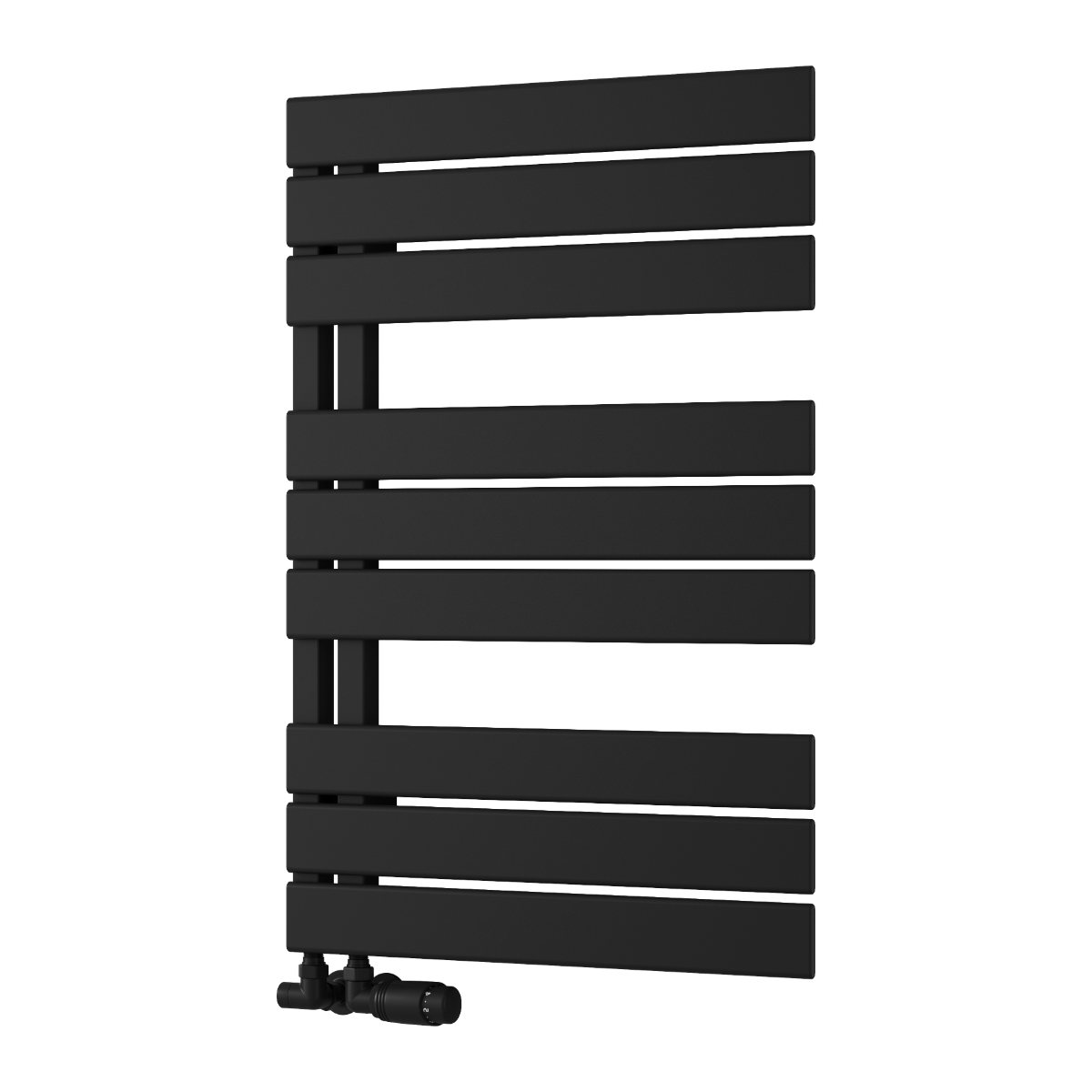 Reina Pettino Black Heated Towel Rail 823mm X 550mm