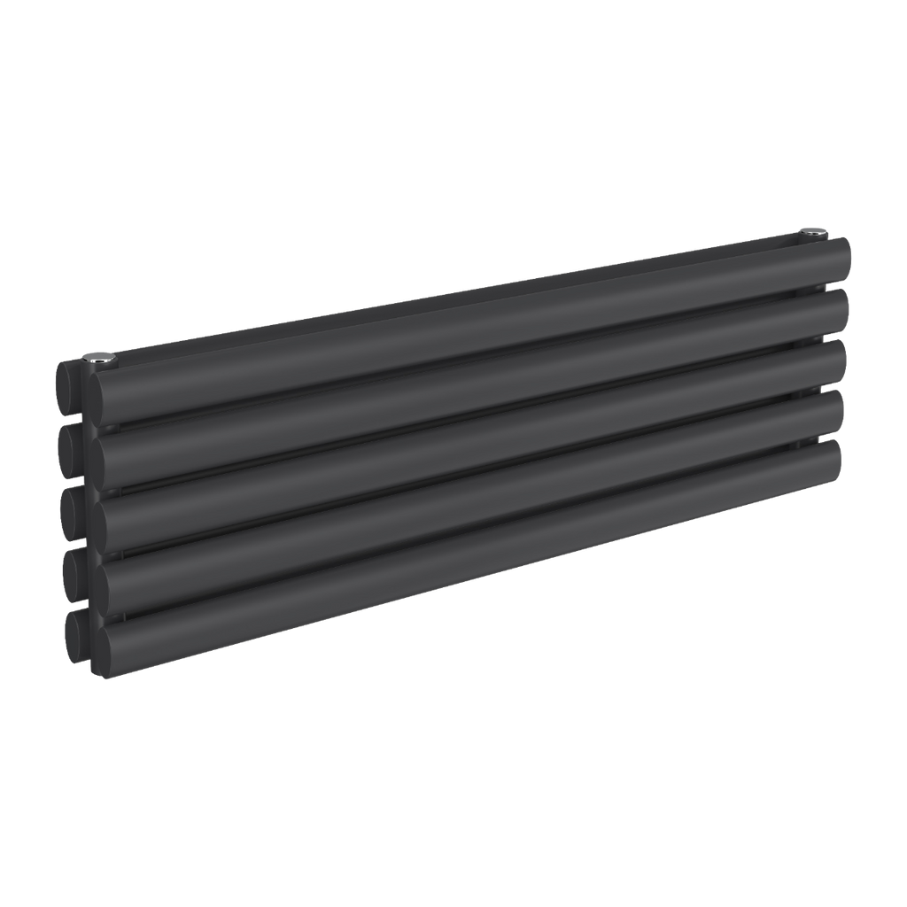 Reina Nevah Single Anthracite Designer Radiator 295mm X 1000mm
